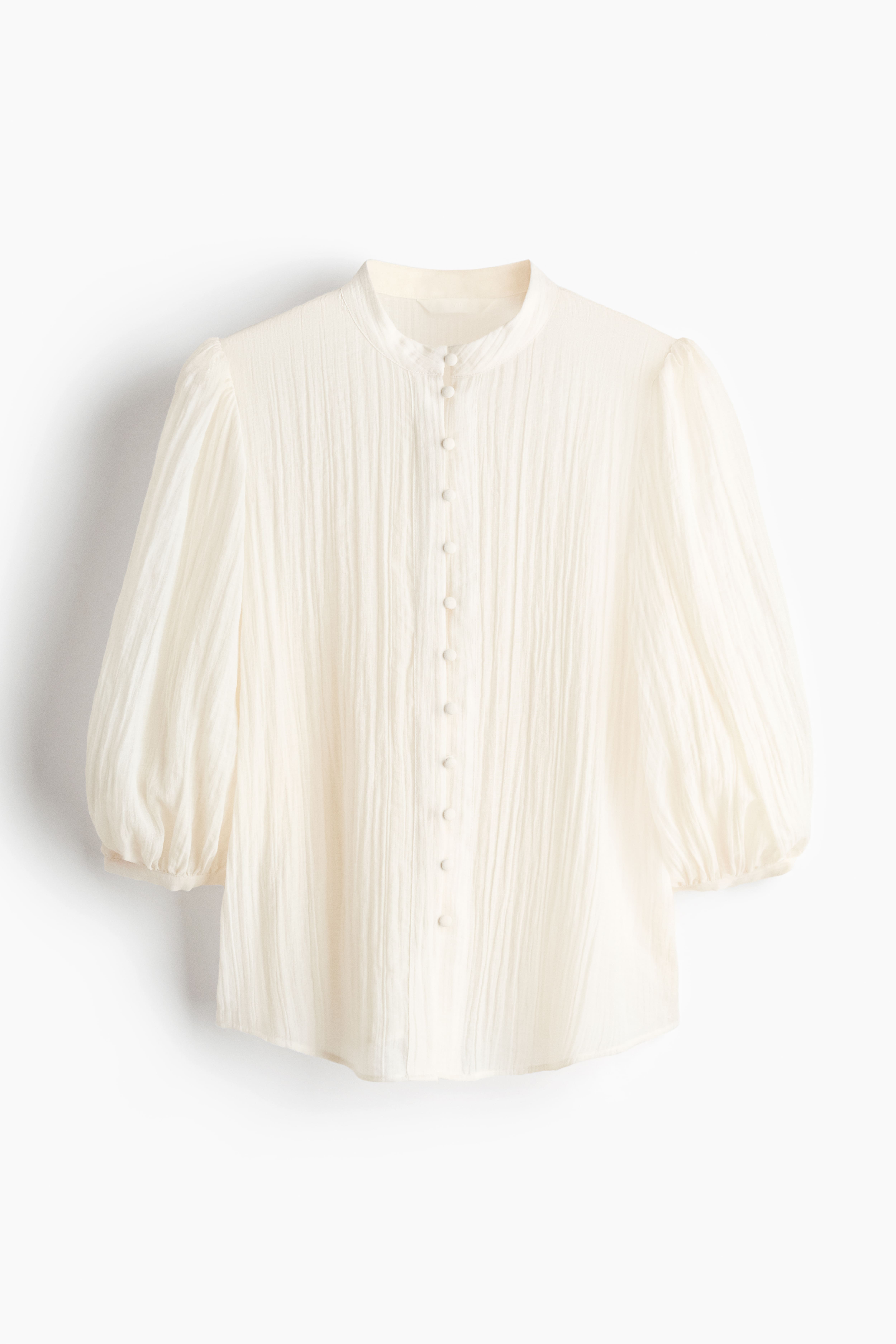 Balloon-Sleeved Blouse