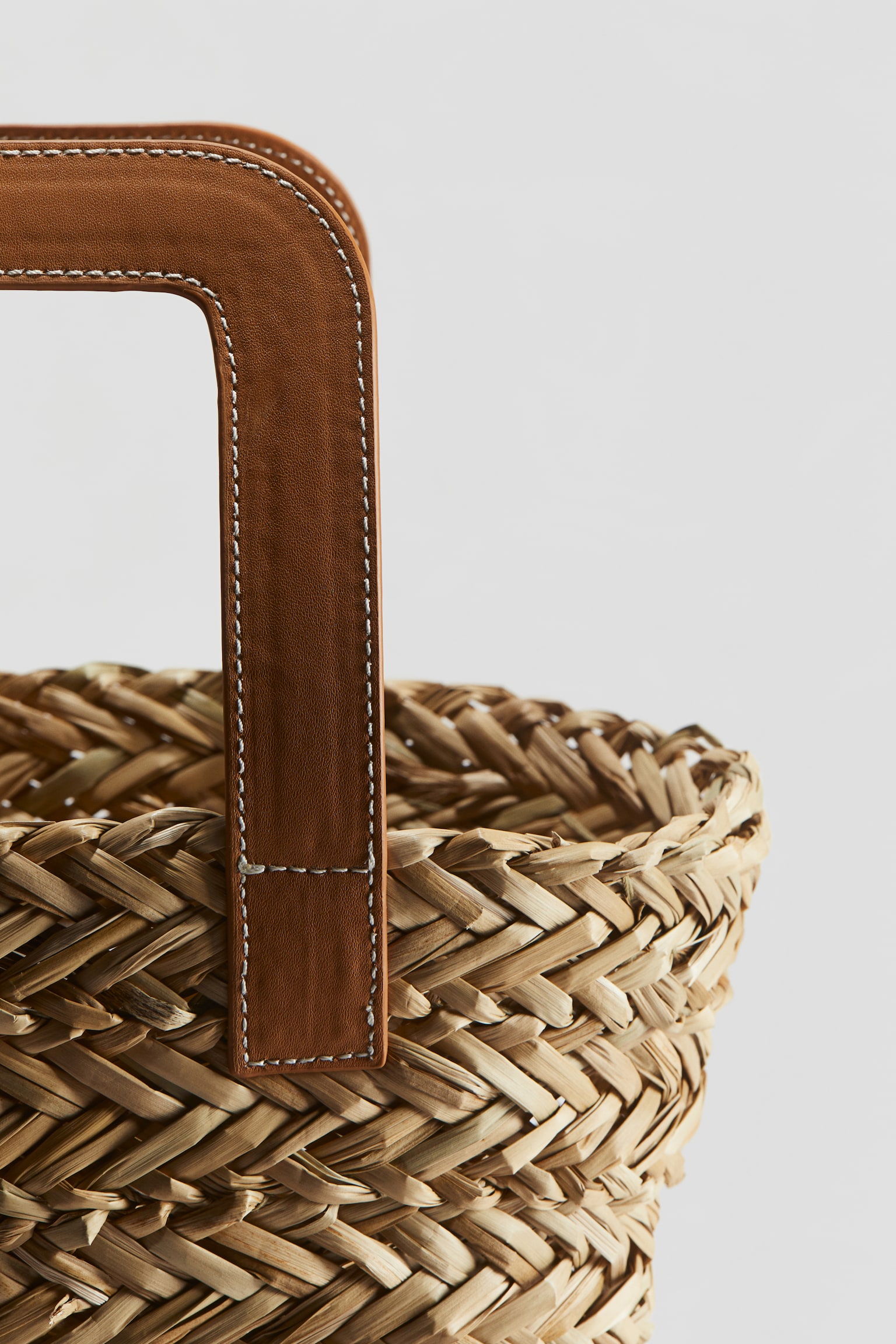 Straw Shopper - Beige/Brown - 4