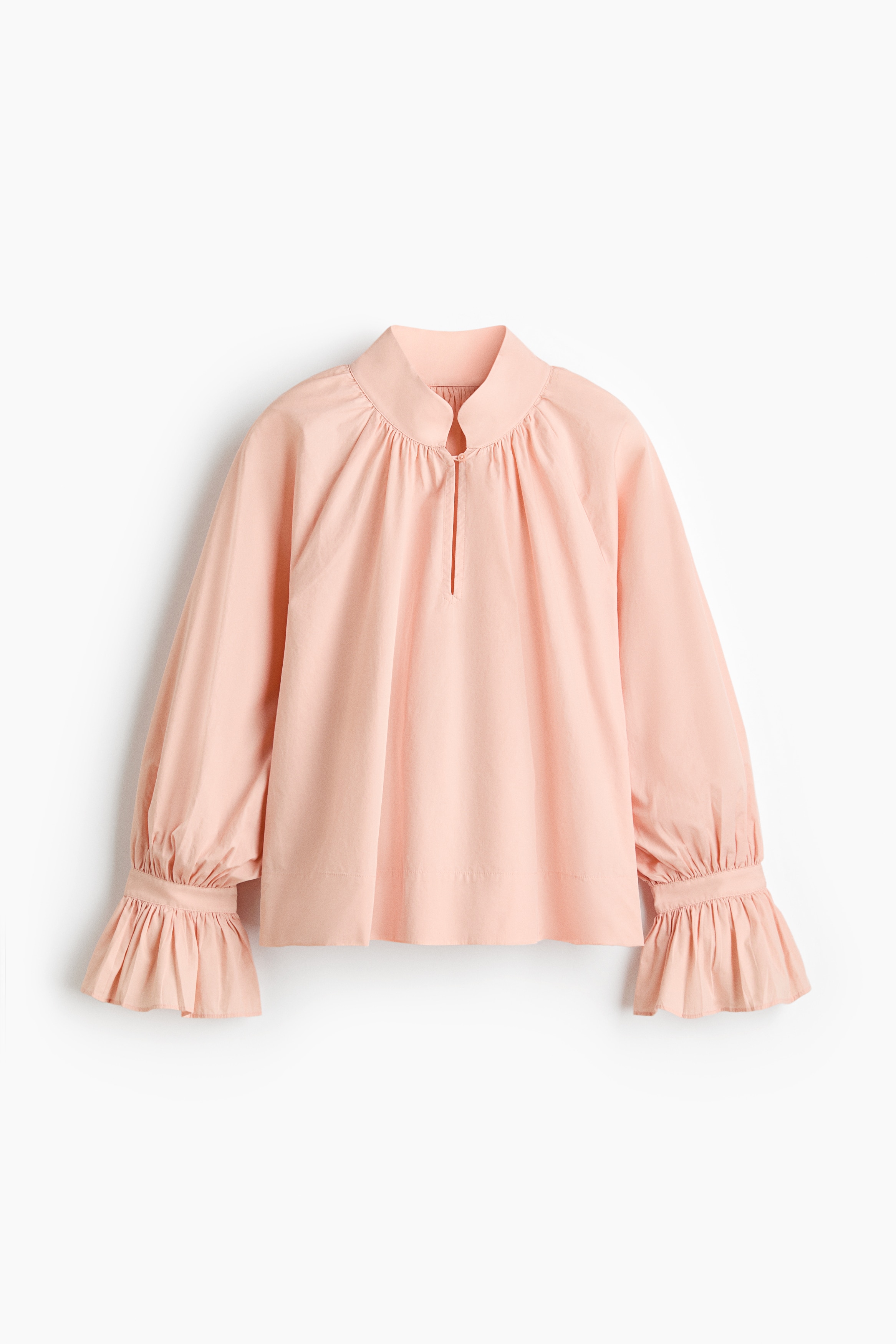 Blusa em popelina de algodão - Rosa pó