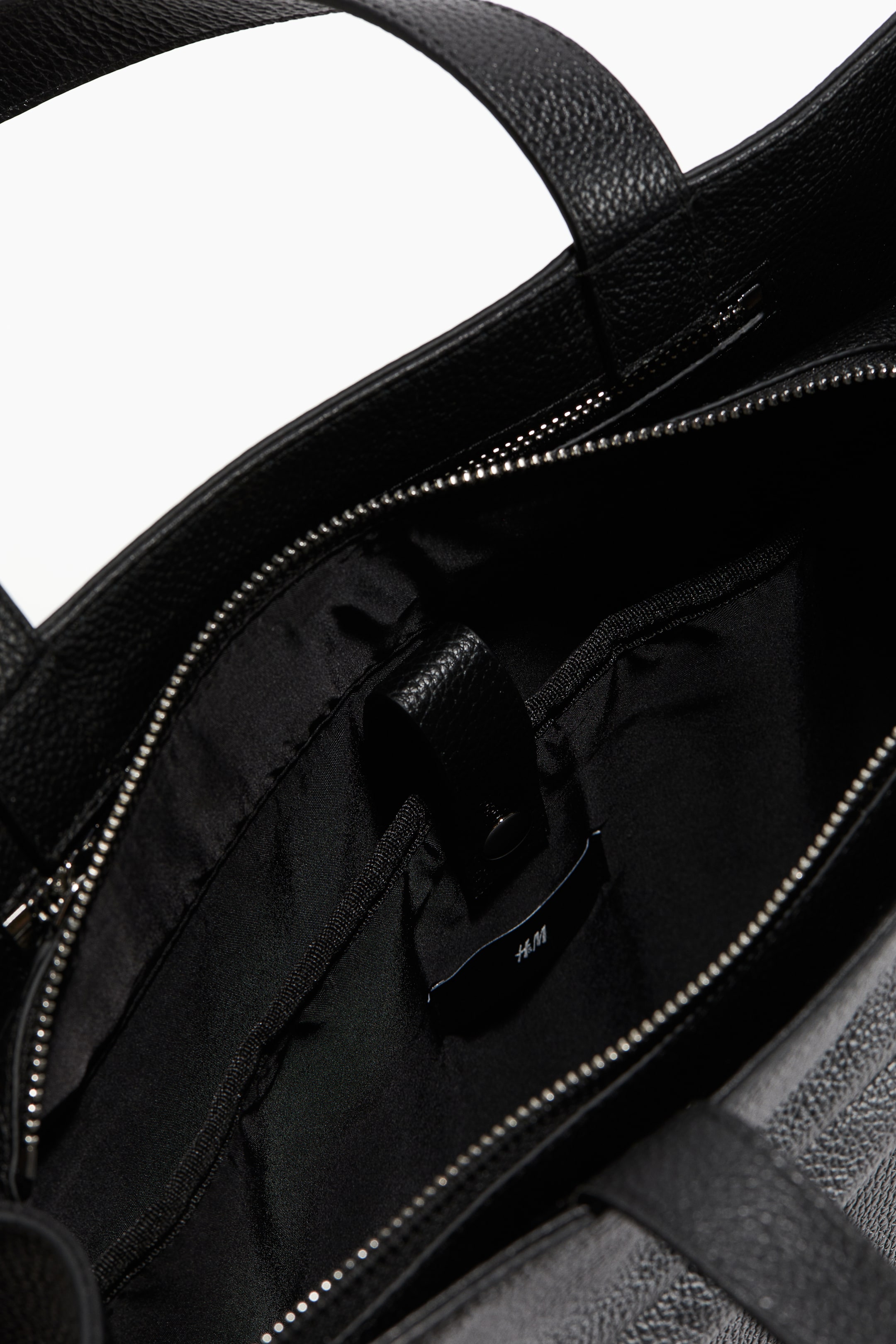 Leather shopper - Black - Men | H&M GB 3