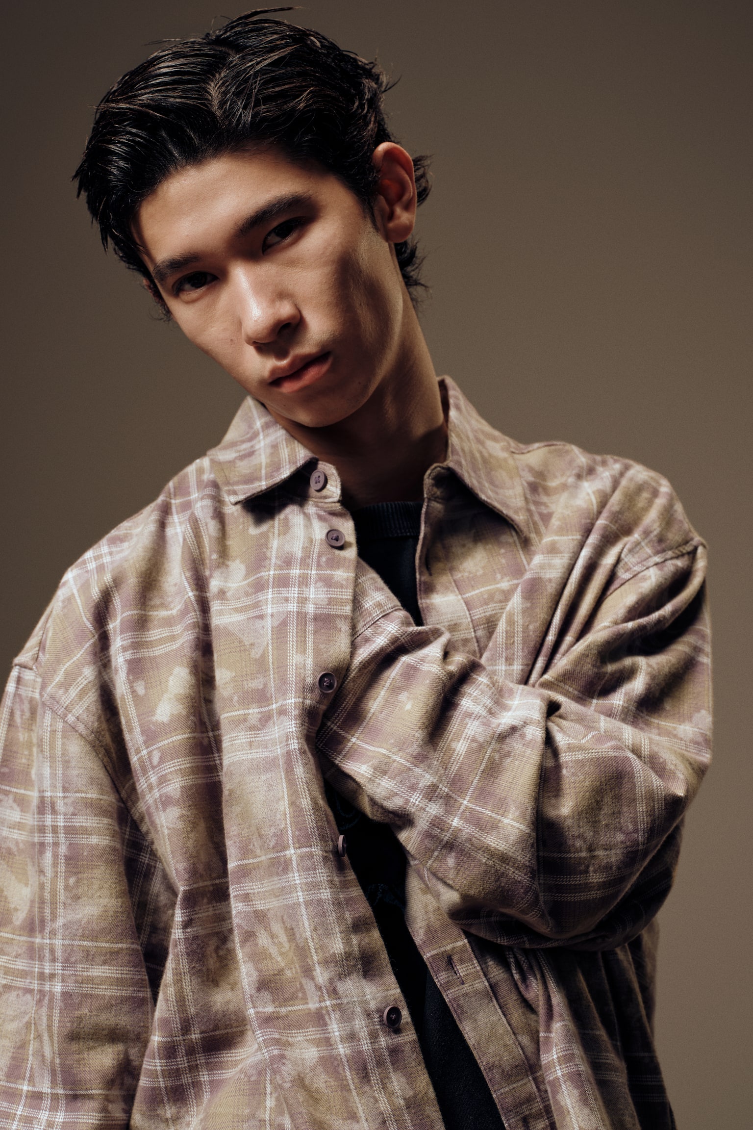 Áo sơ mi khoác nhẹ Loose Fit - Màu xanh lá/Kẻ ca rô tím/Kẻ ca rô xanh dương/xanh lá - 3