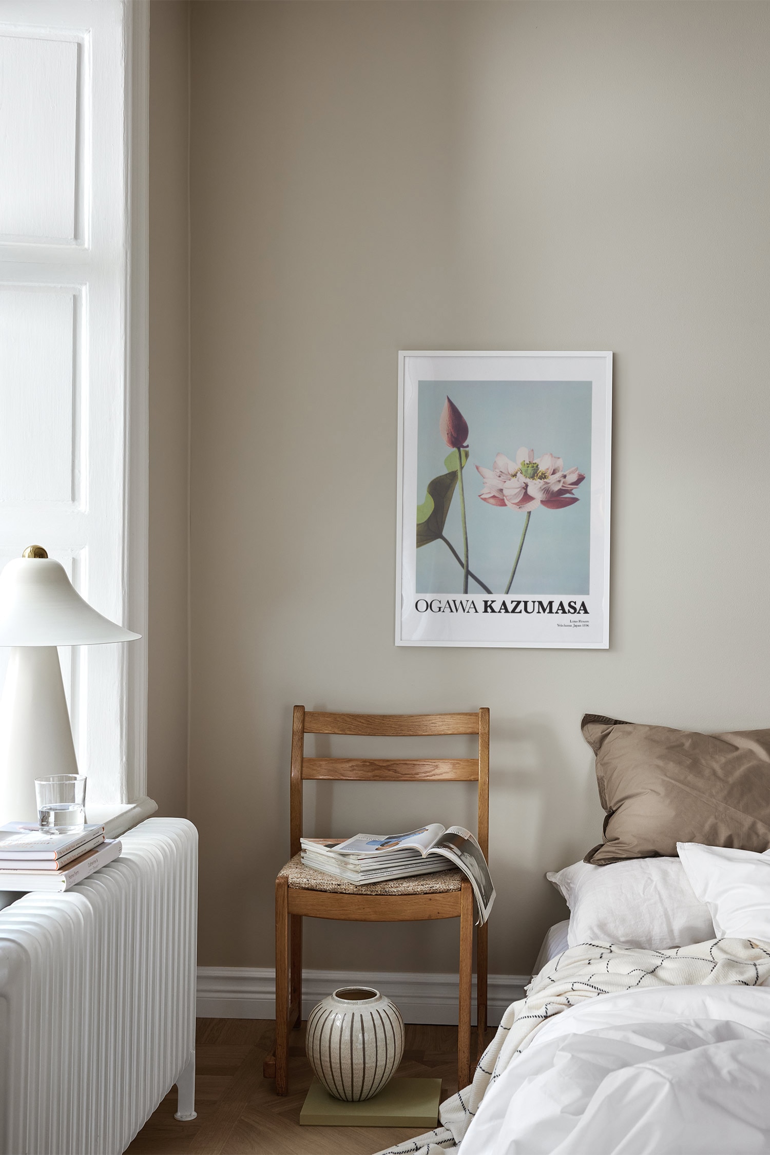 Lotus Flowers By Kazumasa Poster - Blue/green/pink
