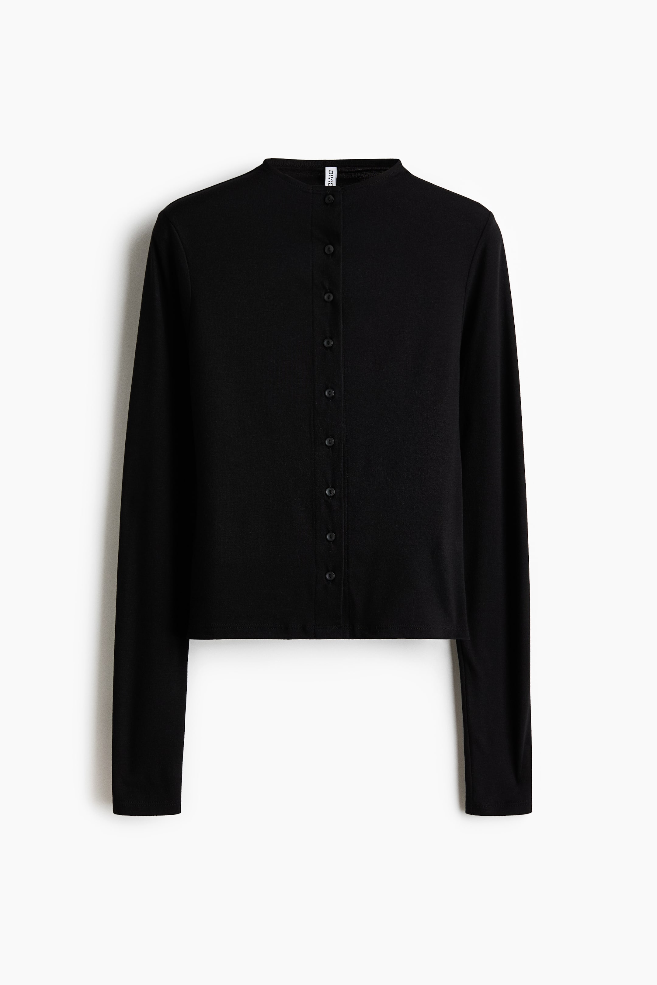 Переглянути збільшене зображення: Трикотажний кардиган - Чорний - Ladies | H&M UA 1