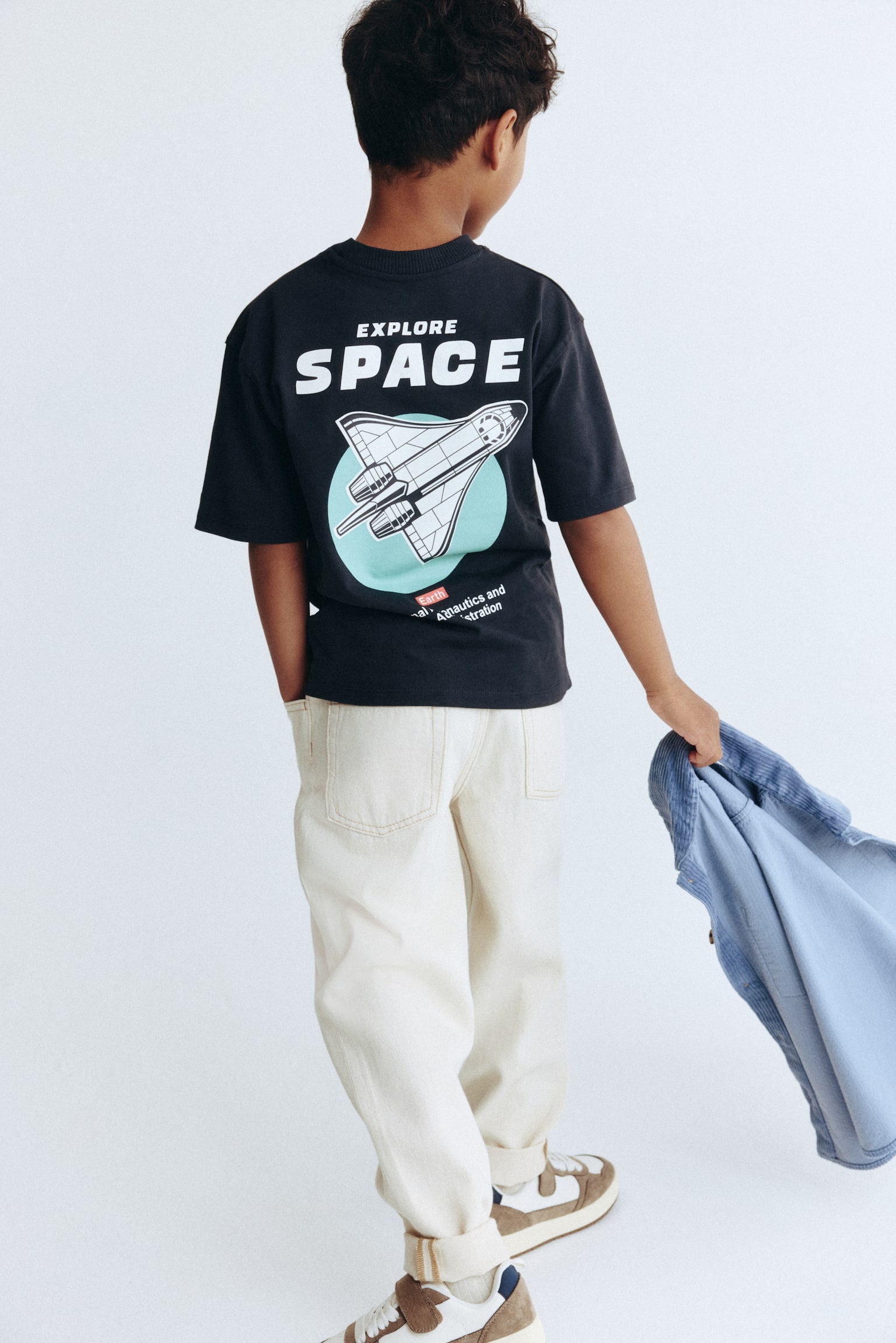 Printed T-shirt - Black/NASA/Orange/Dinosaur/White/Chasin' Waves/White/Boston Garage Club/Dusty yellow/Lion/Red/Joyful Ride - 3