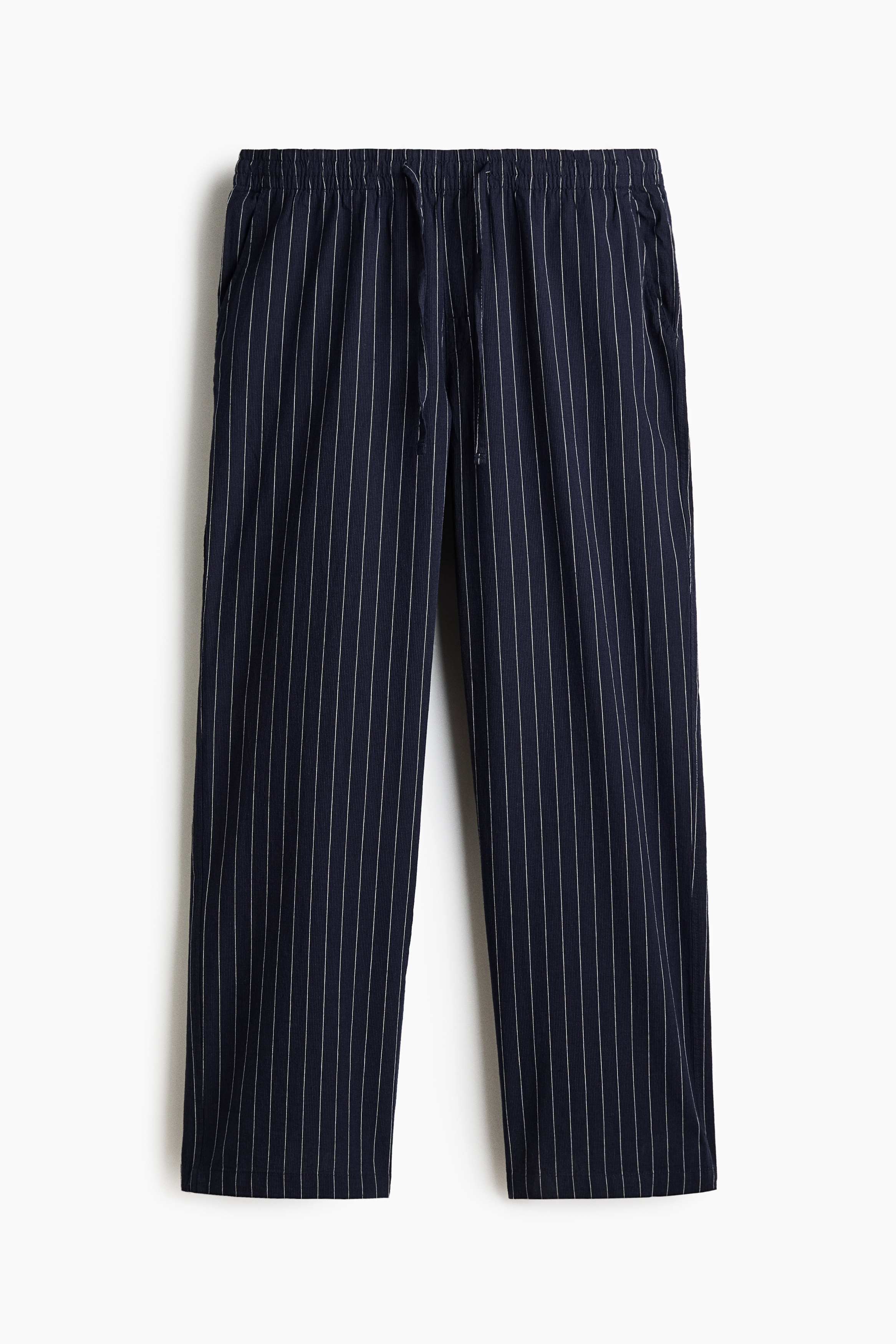 Relaxed-Fit Linen-Blend PantsModel