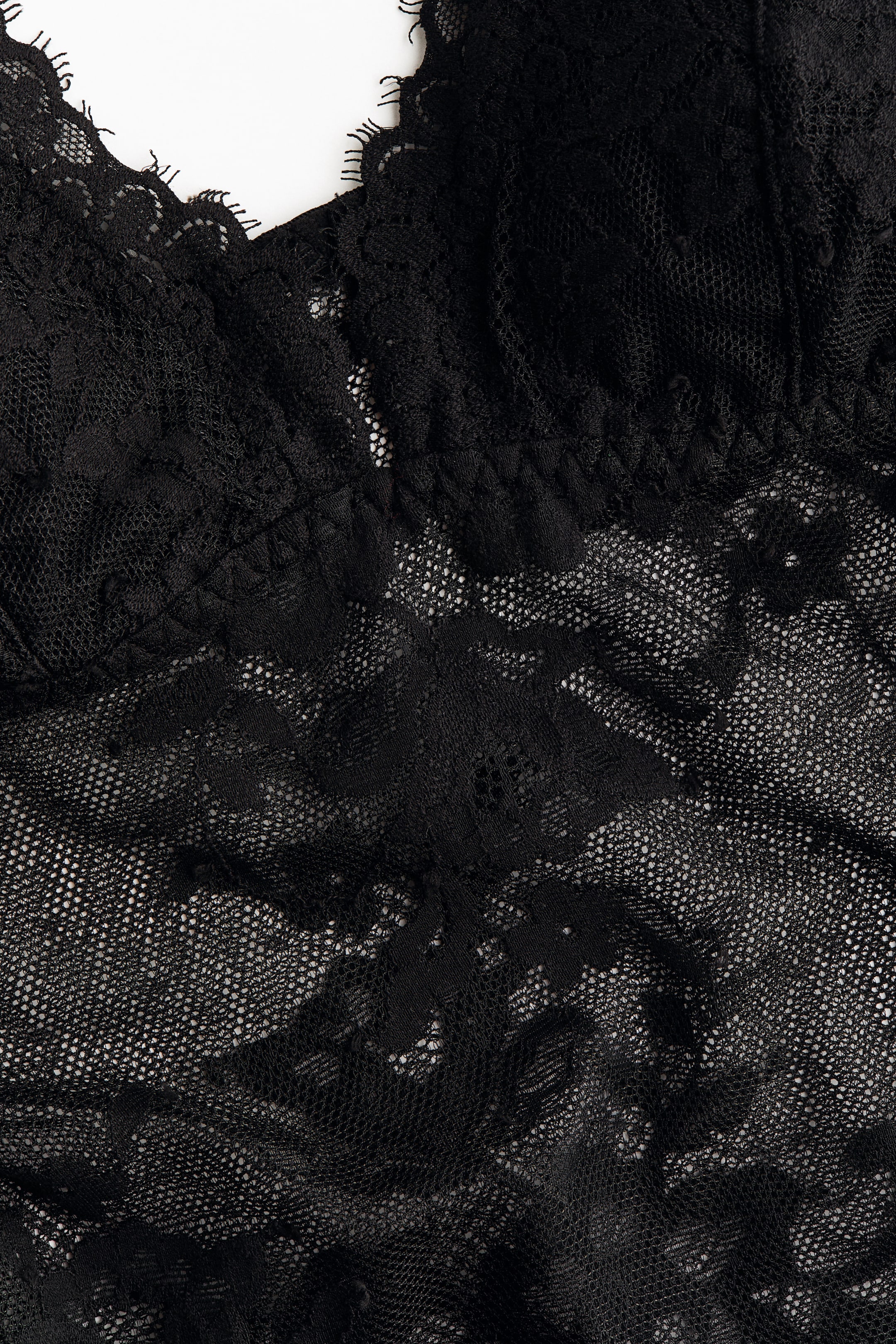Padded-Cup Lace Thong Bodysuit