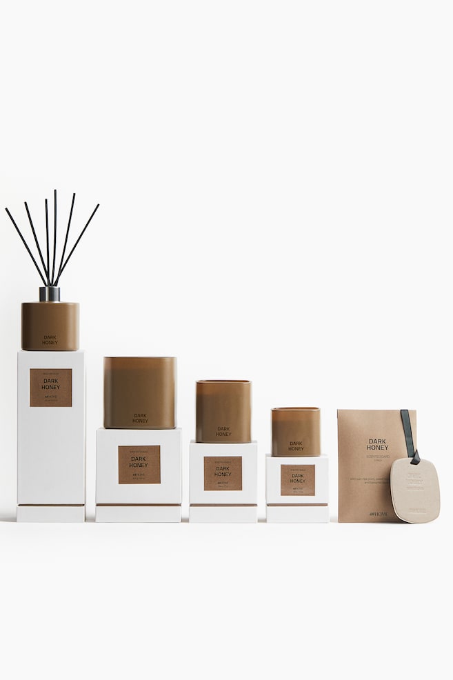 Vela aromática en recipiente de vidrio - Dark Honey/Juniper Haze/White Orchid/Golden Saffron - 5