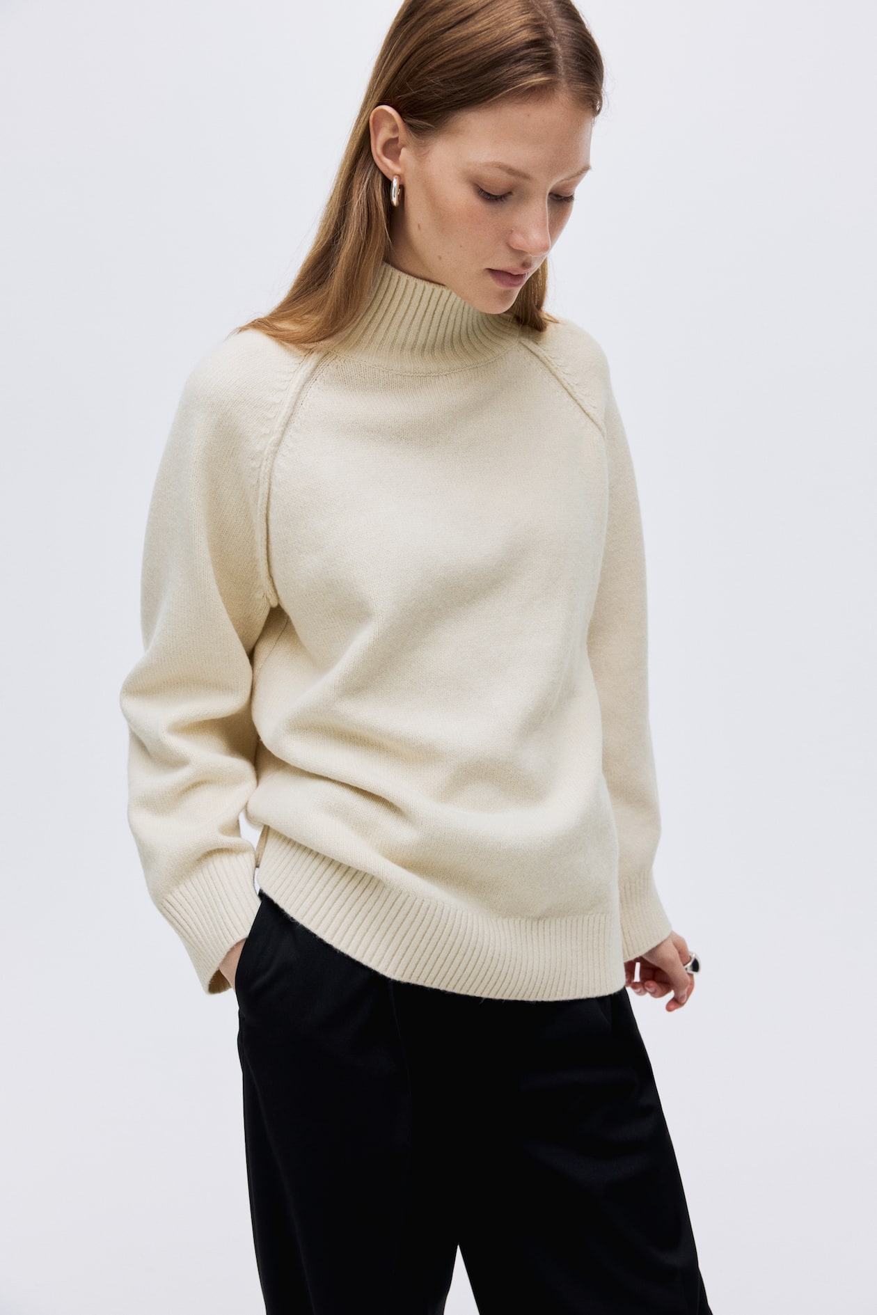 Oversized Mock-Turtleneck Sweater - image 2