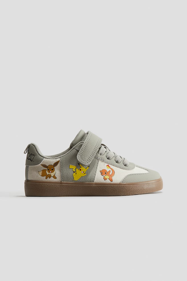 Sneakers med tryk - Støvet lysegrøn/Pokémon - 1