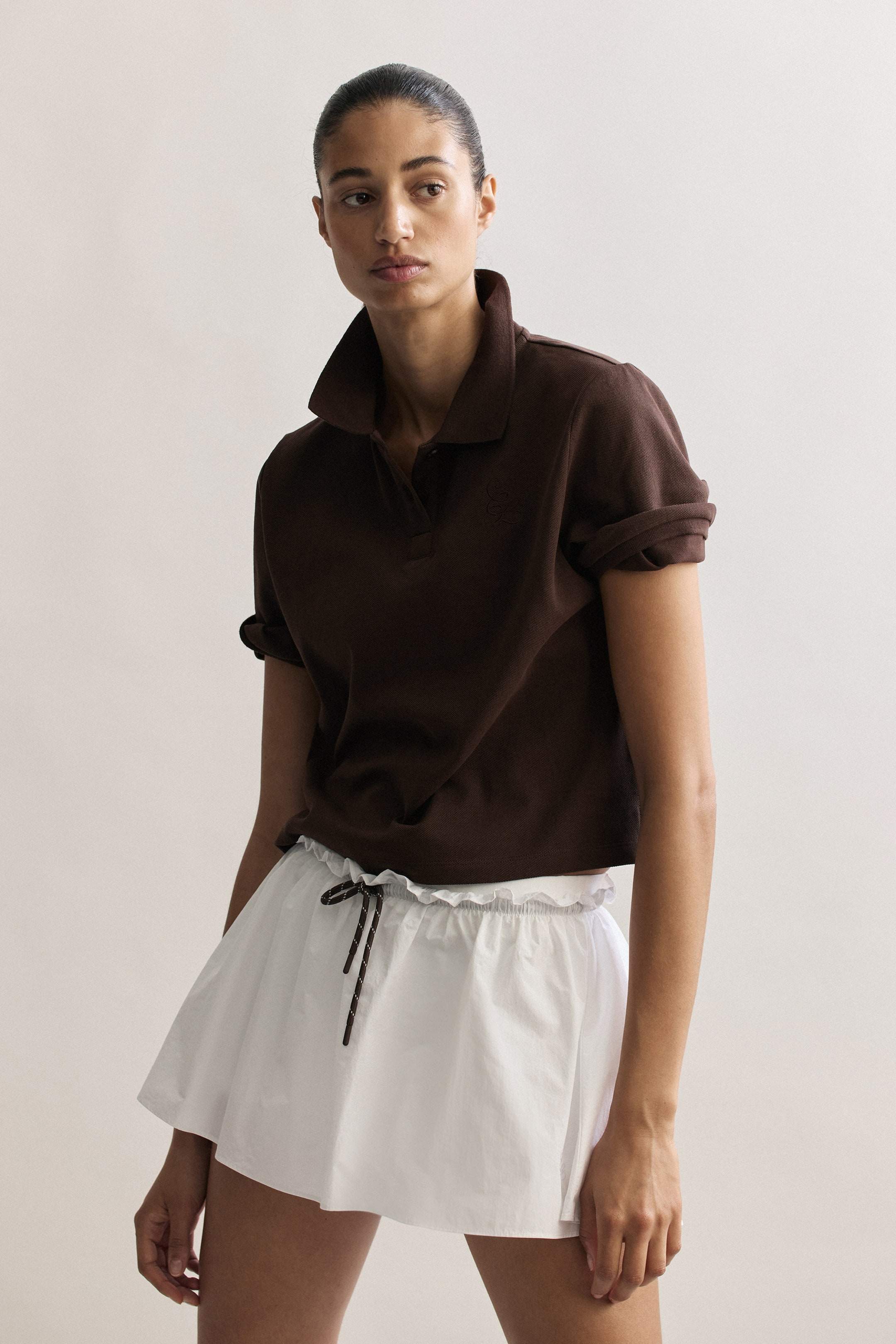 Loose-Fit Sports Polo Shirt