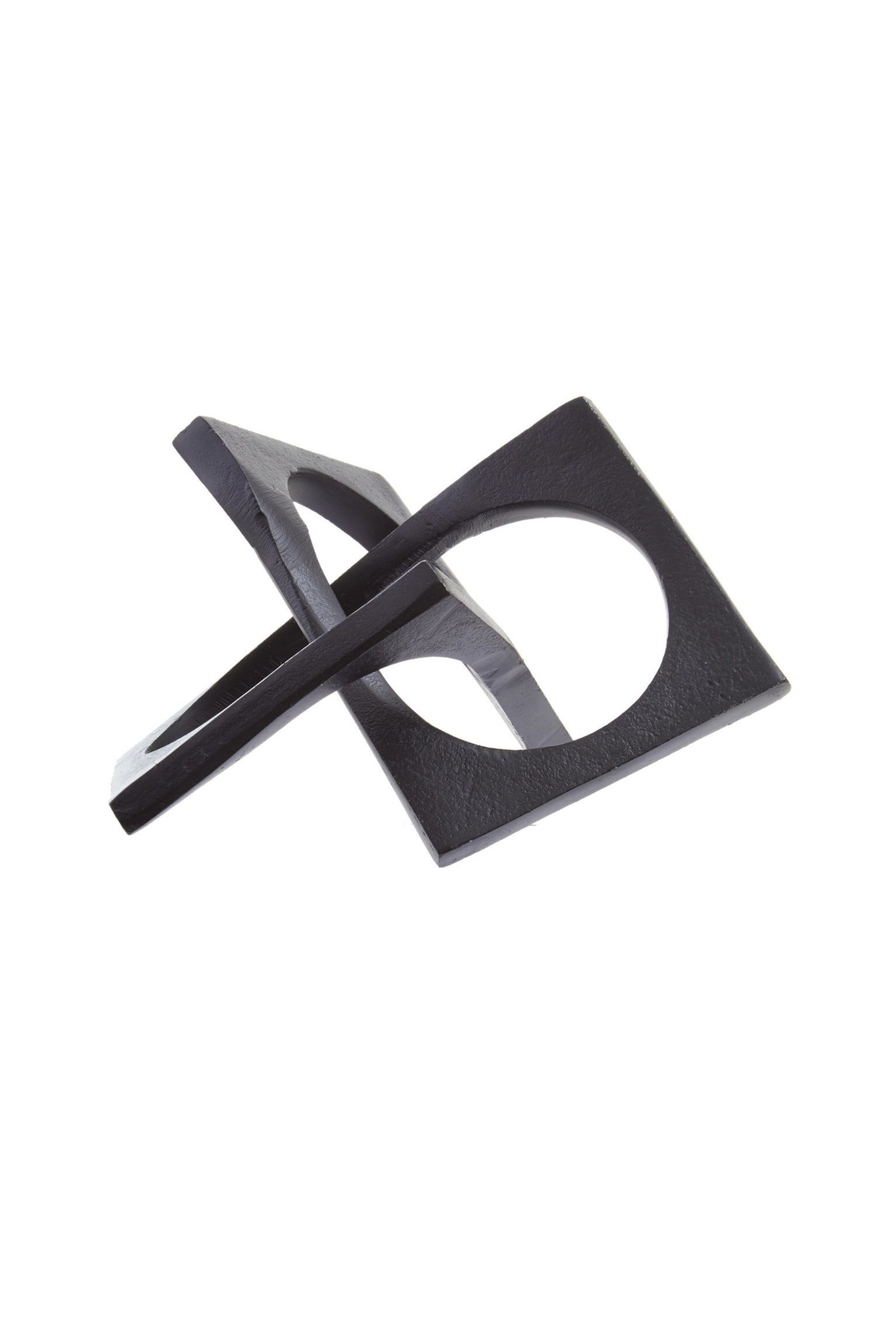 Prato Black Finish Sculpture - Black - 1