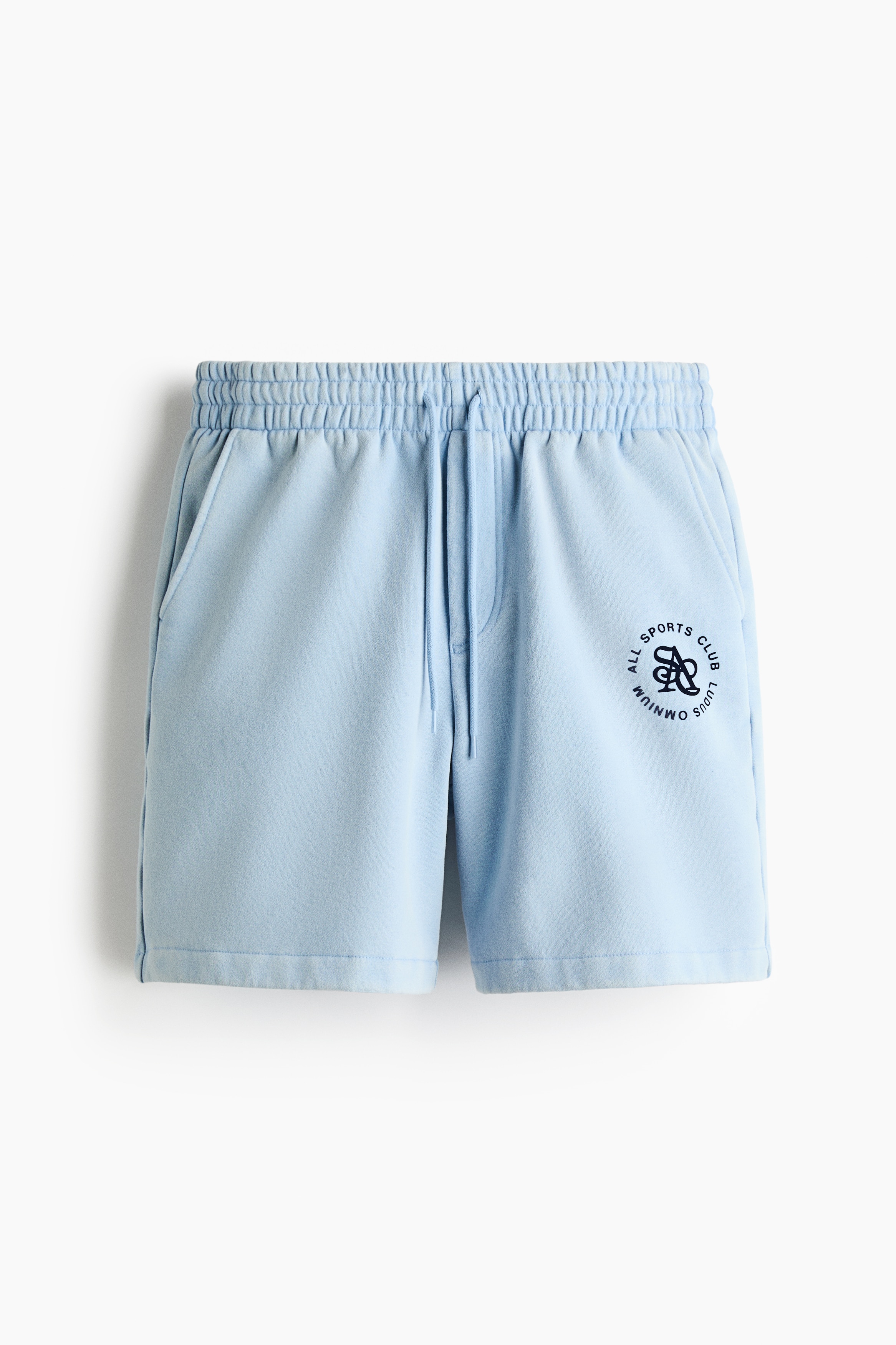 Szorty Relaxed Fit - Jasnoniebieski/All Sports Club/Granatowy