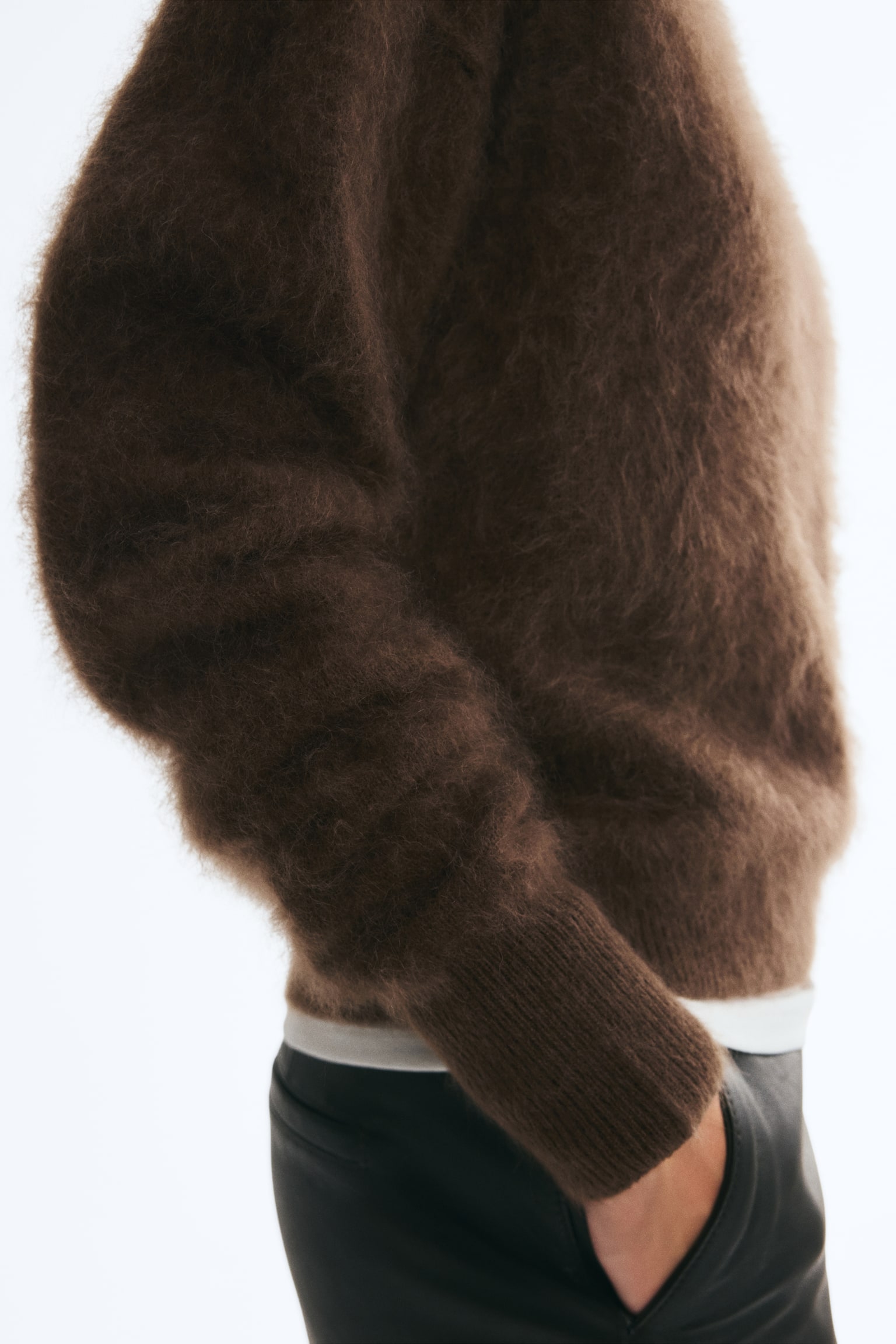 Женский свитер H&M Wool, цвет: Коричневый — фото 6