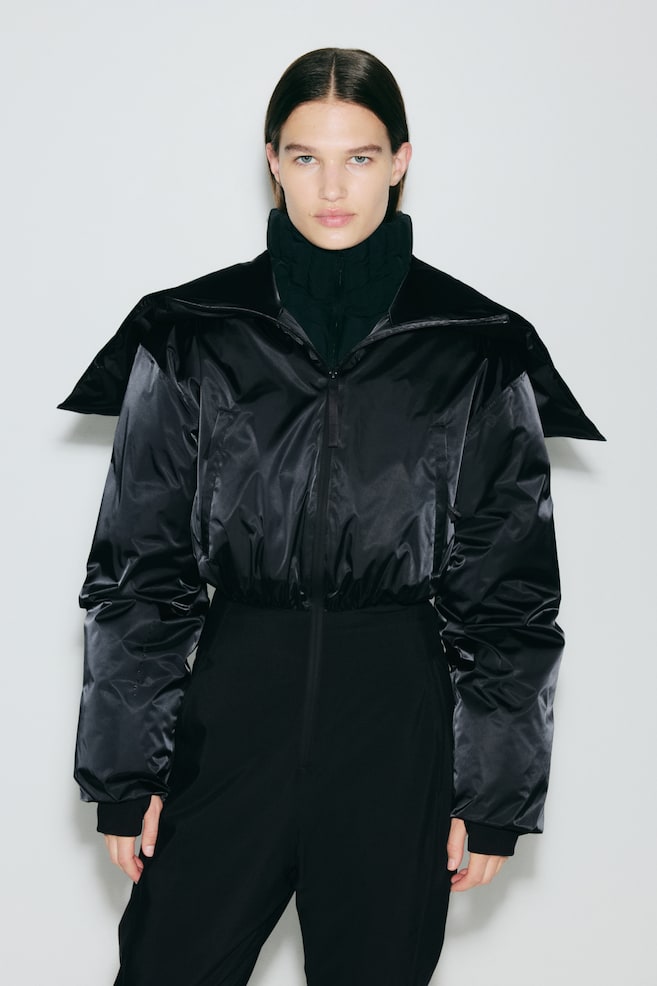 Ski-overall met ThermoMove™ - Zwart/Roomwit/Koffieboonbruin - 1