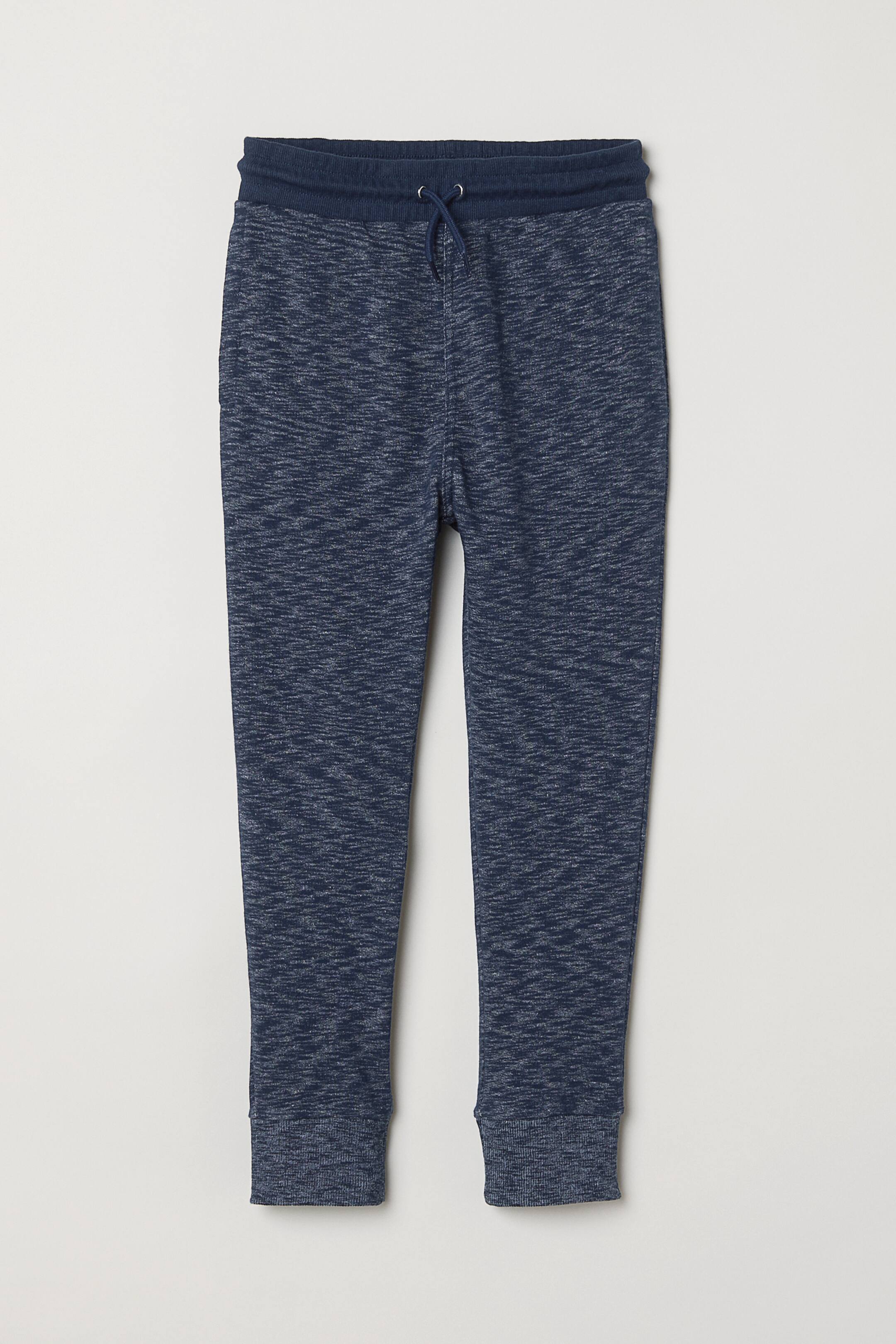 View larger image: Marled joggers - Dark blue marl - Kids | H&M IE 1