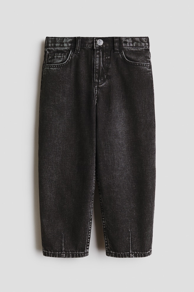 Loose Fit Barrel Jeans - Black/Denim blue/Light denim blue - 1