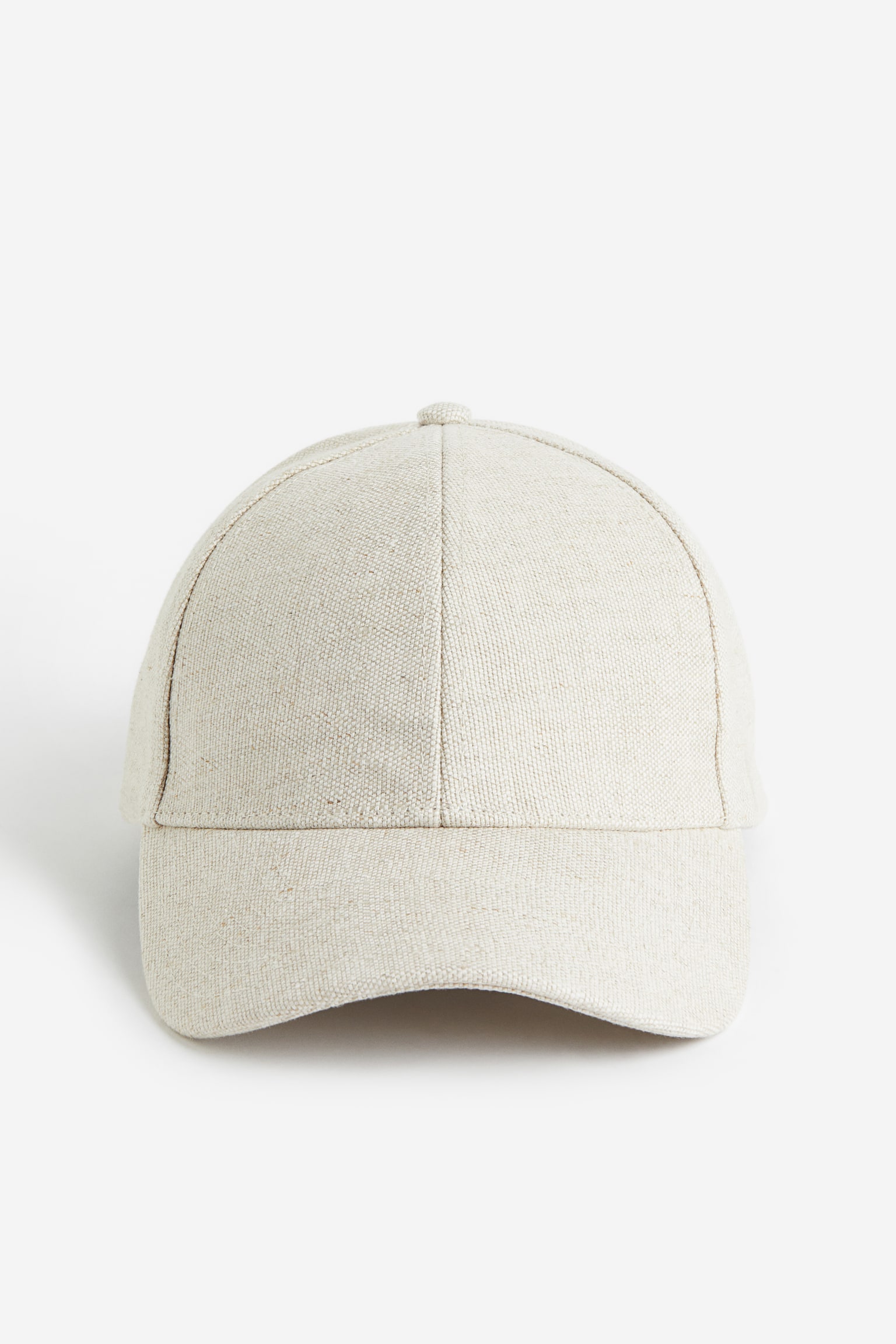 Linen Blend Cap - Light beige - 1