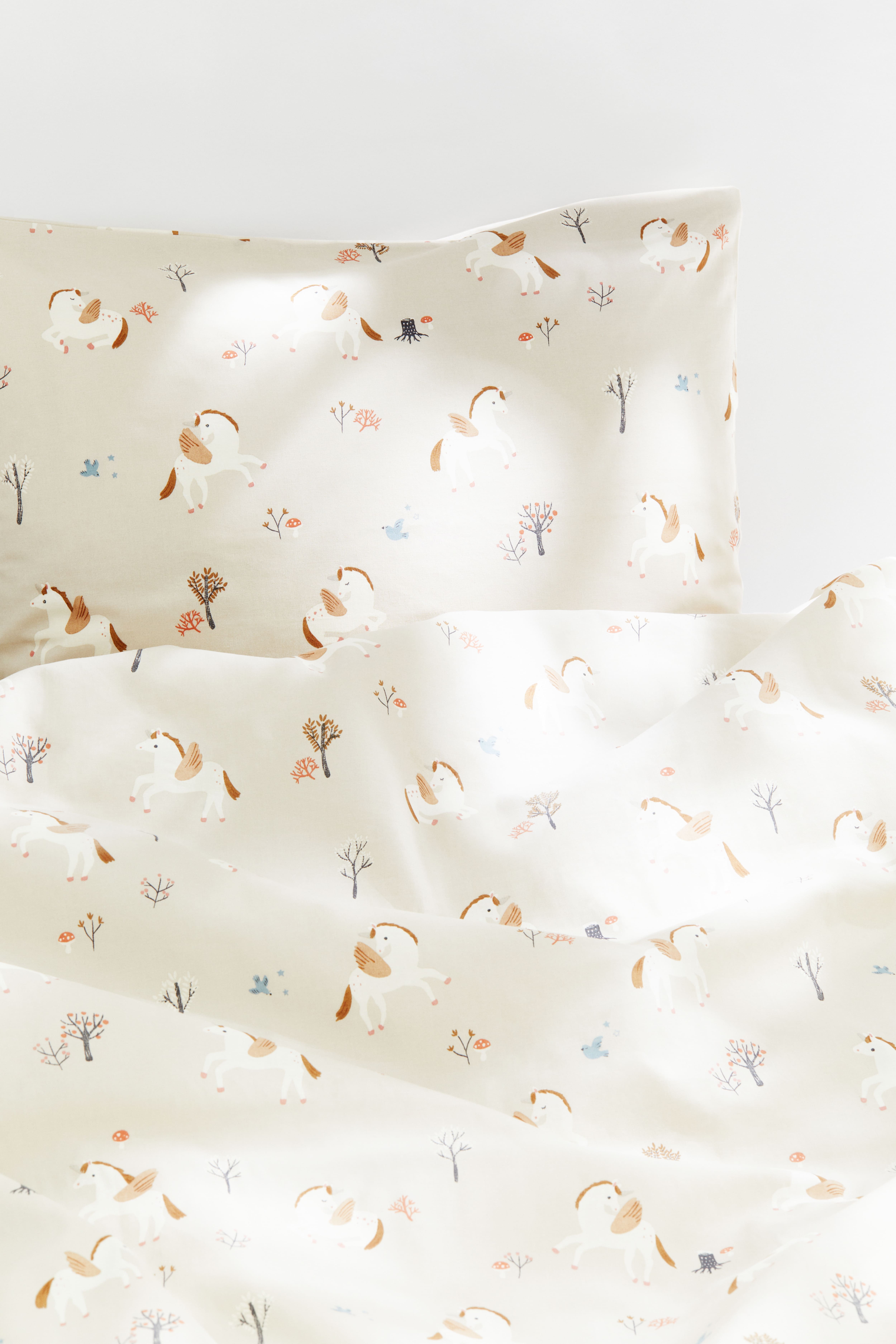 Cotton unicorn duvet cover best sale