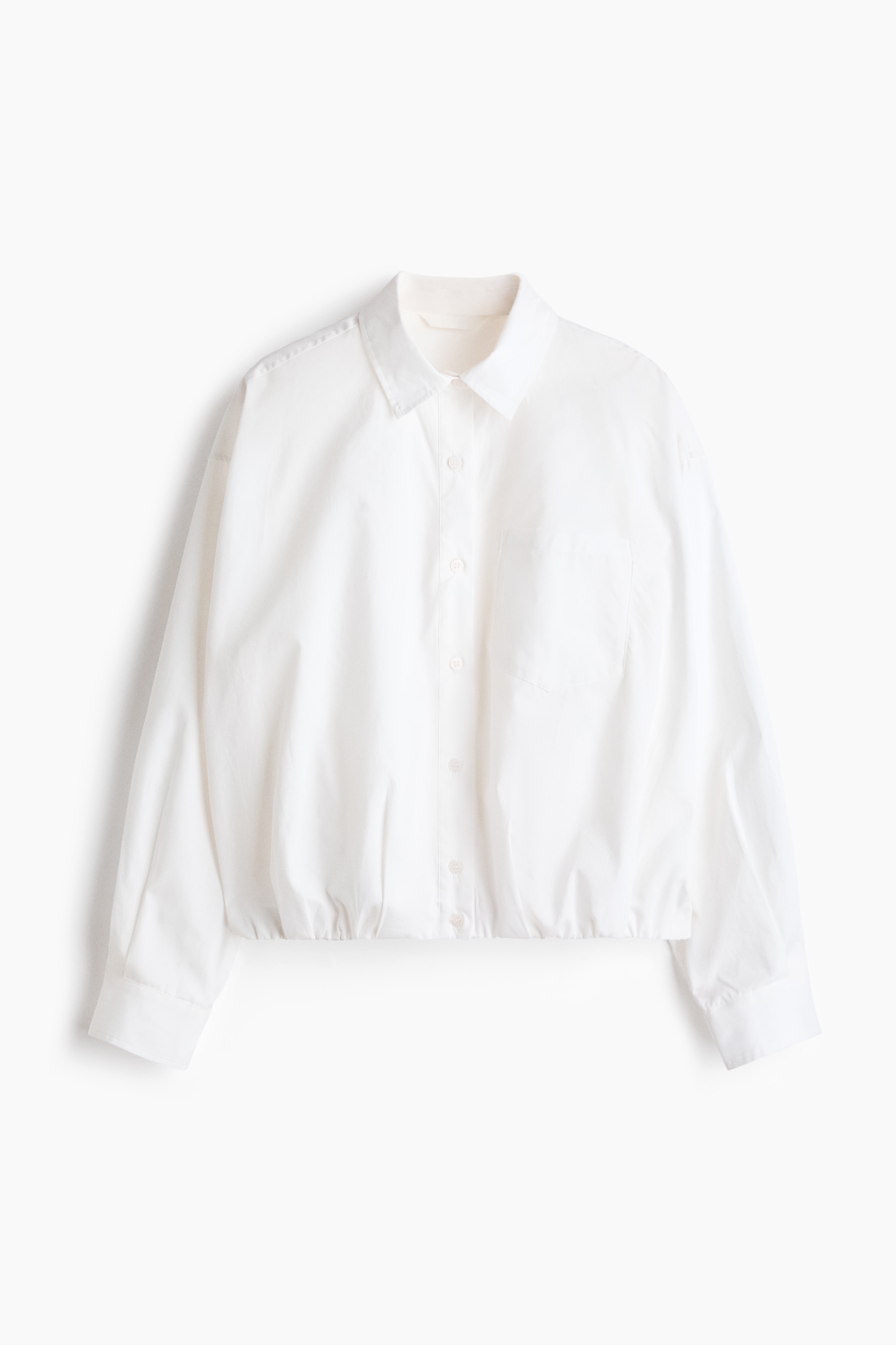 Áo sơ mi cotton gấu bong bóng - Màu trắng/Màu đen/Kẻ trắng/Màu xanh dương nhạt/Kẻ