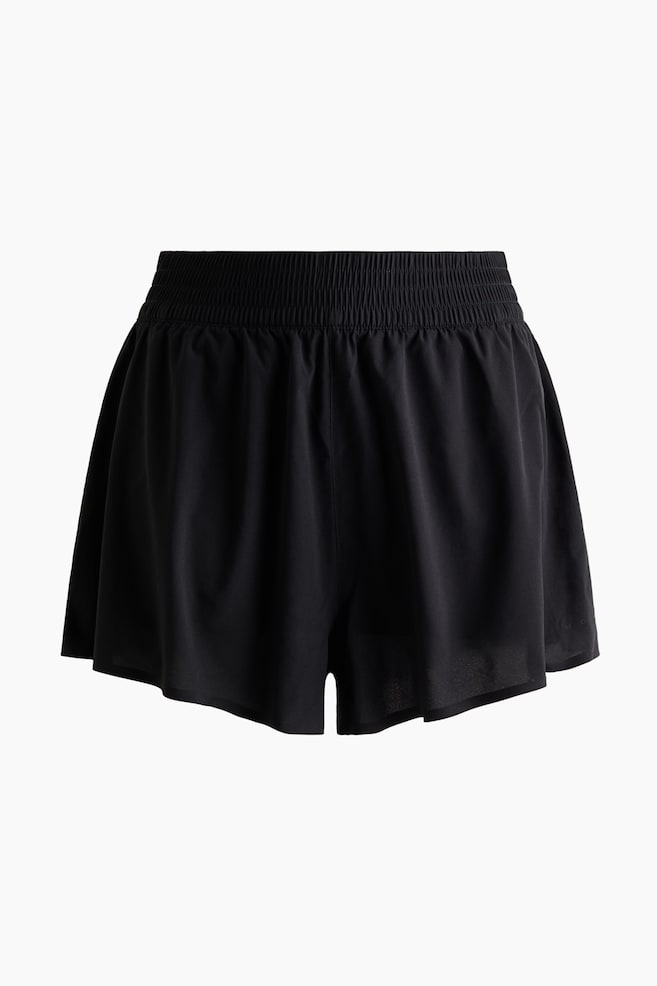 Double-layered sports shorts - Black/Butter yellow/Dark clay grey/Lilac/Blush/Amazonite blue - 1