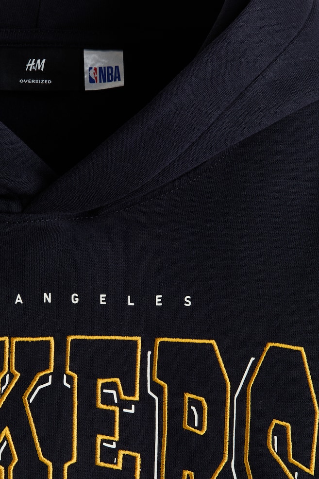 Hoodie mit Print Oversized Fit-Dunkelblau/NBA - 5