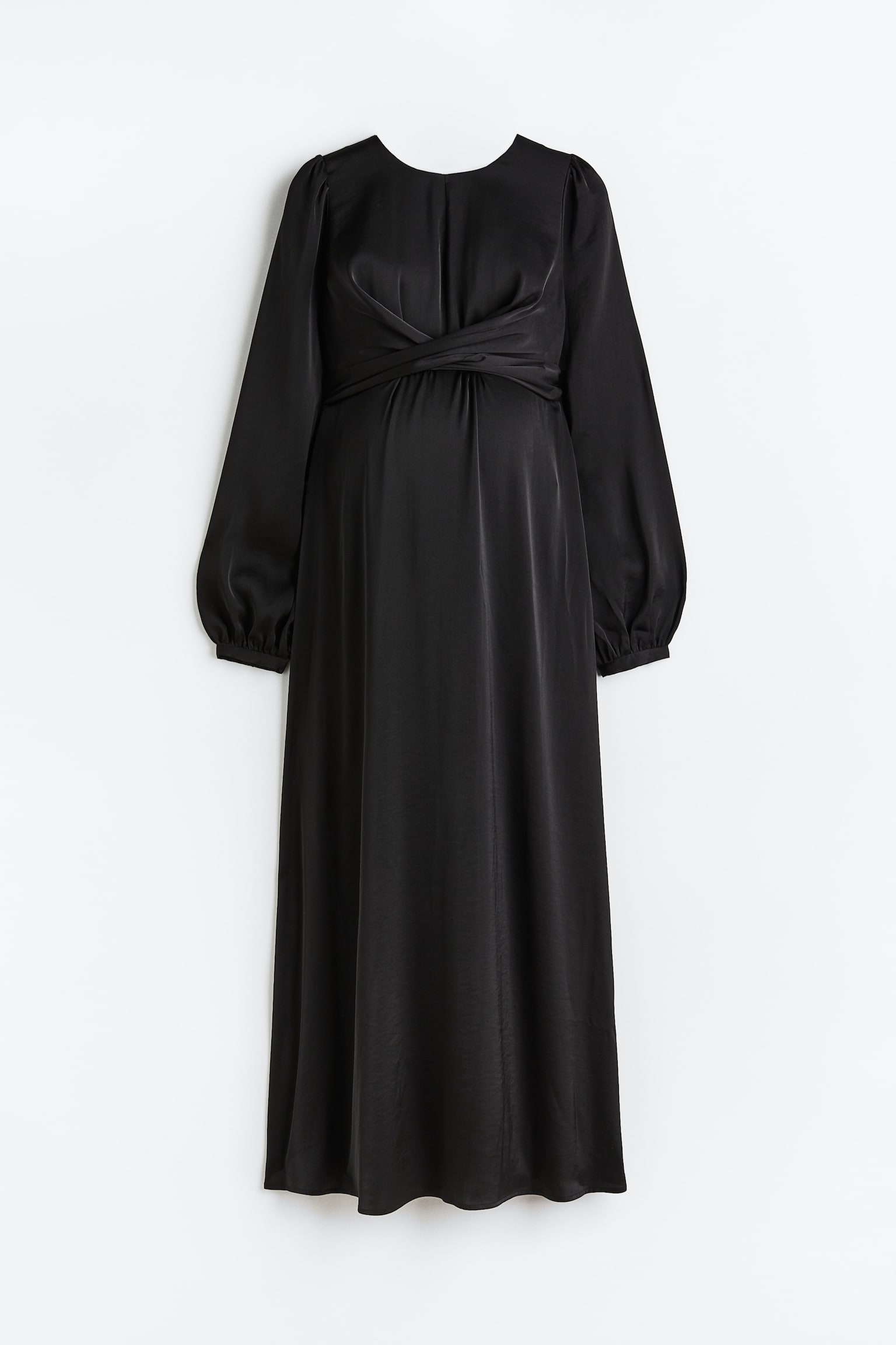 MAMA Robe en satin - Noir