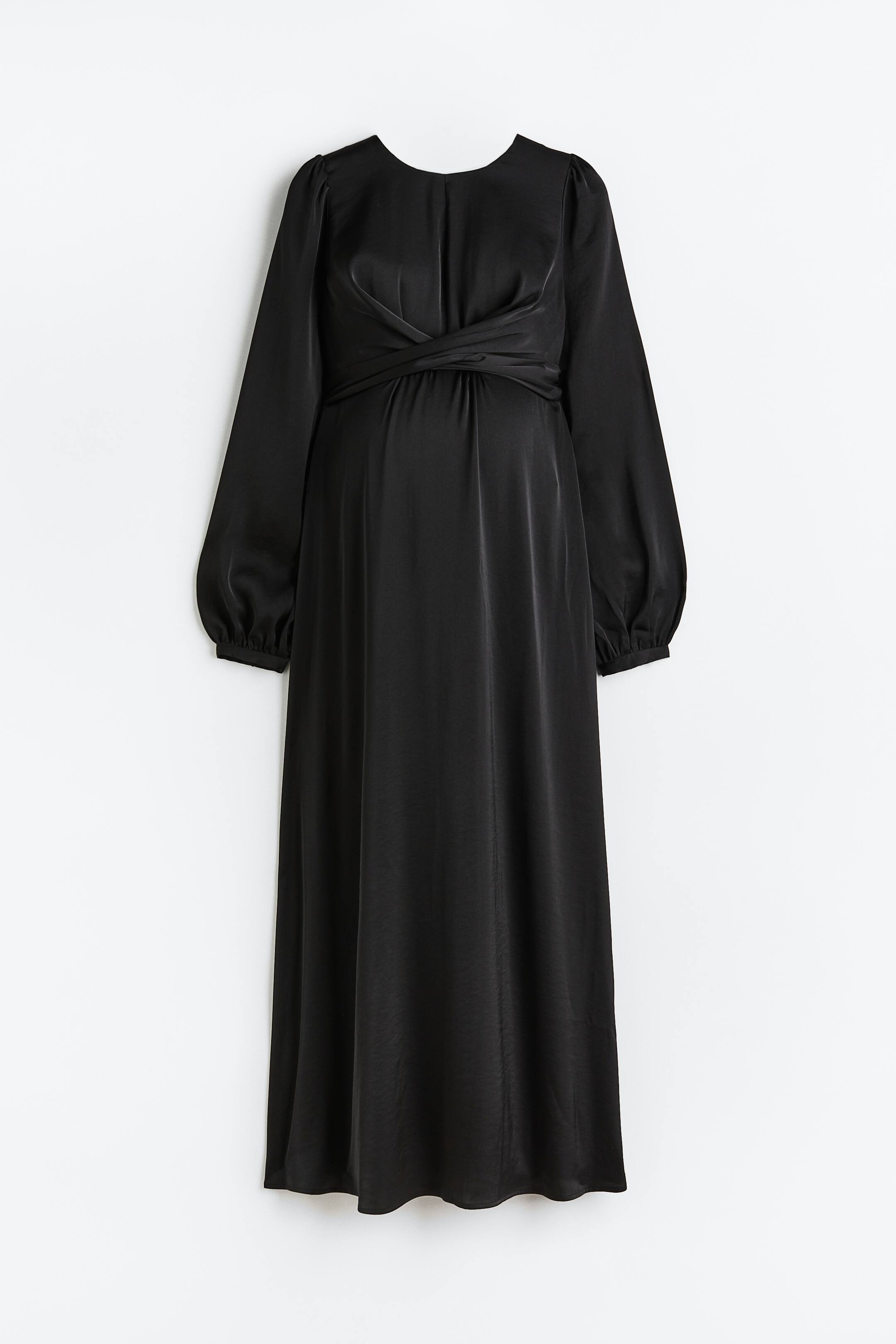 MAMA Satin Dress - Black - Ladies | H&M US