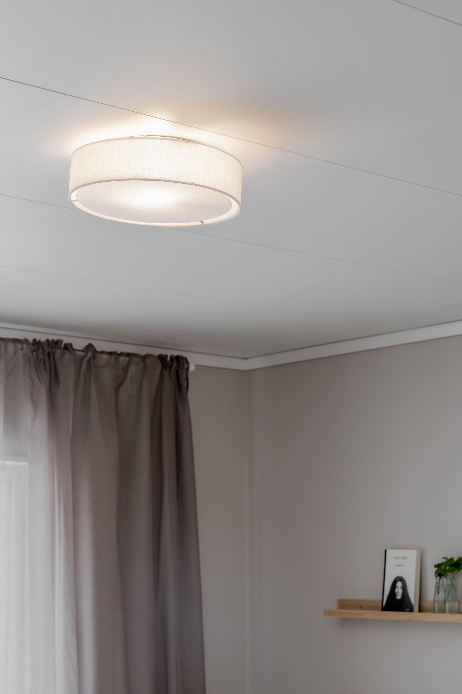 Sam Flush Light 33cm - White