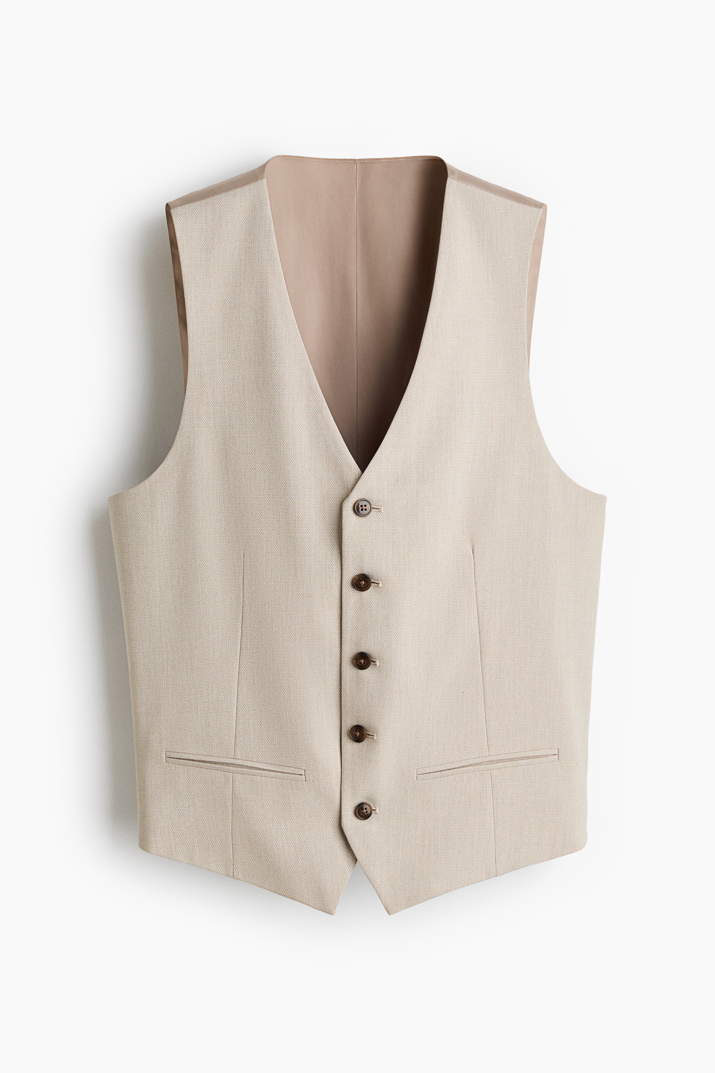 Panciotto elegante Slim Fit - Beige