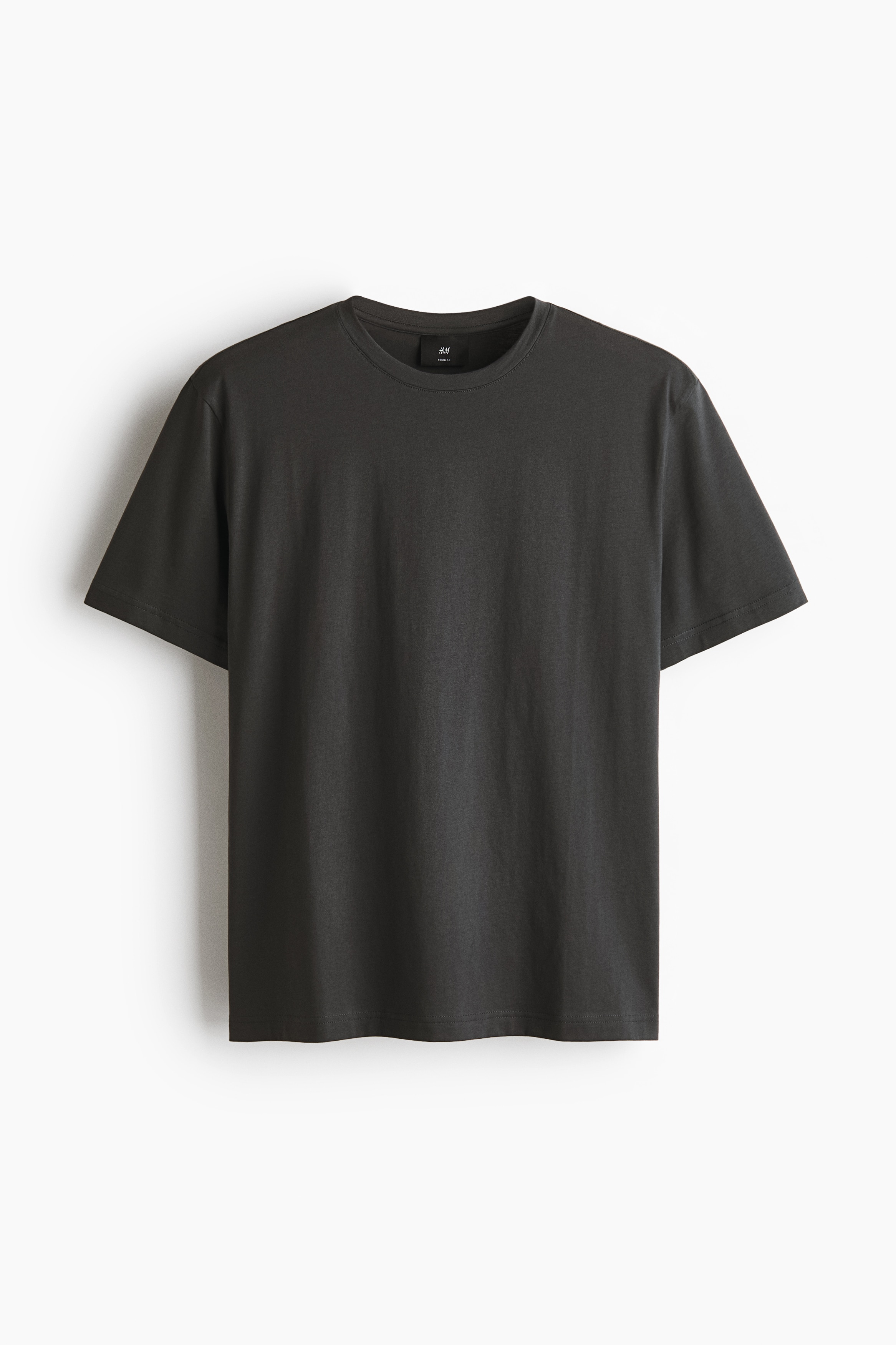 Tricou de bumbac pima Regular Fit - Gri-închis/Ruginiu/Alb/Negru