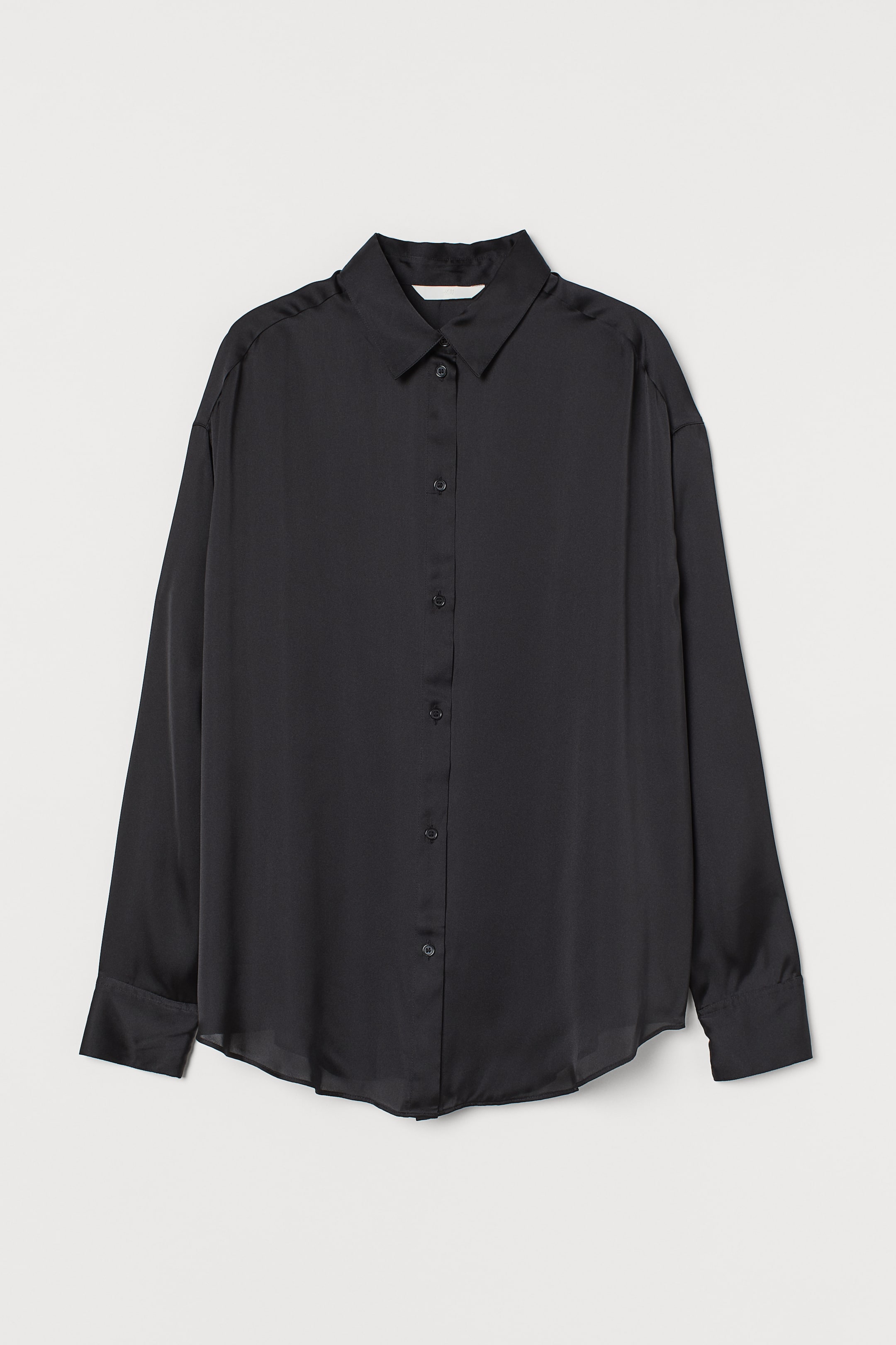 Satin Blouse - Black - Ladies | H&M US