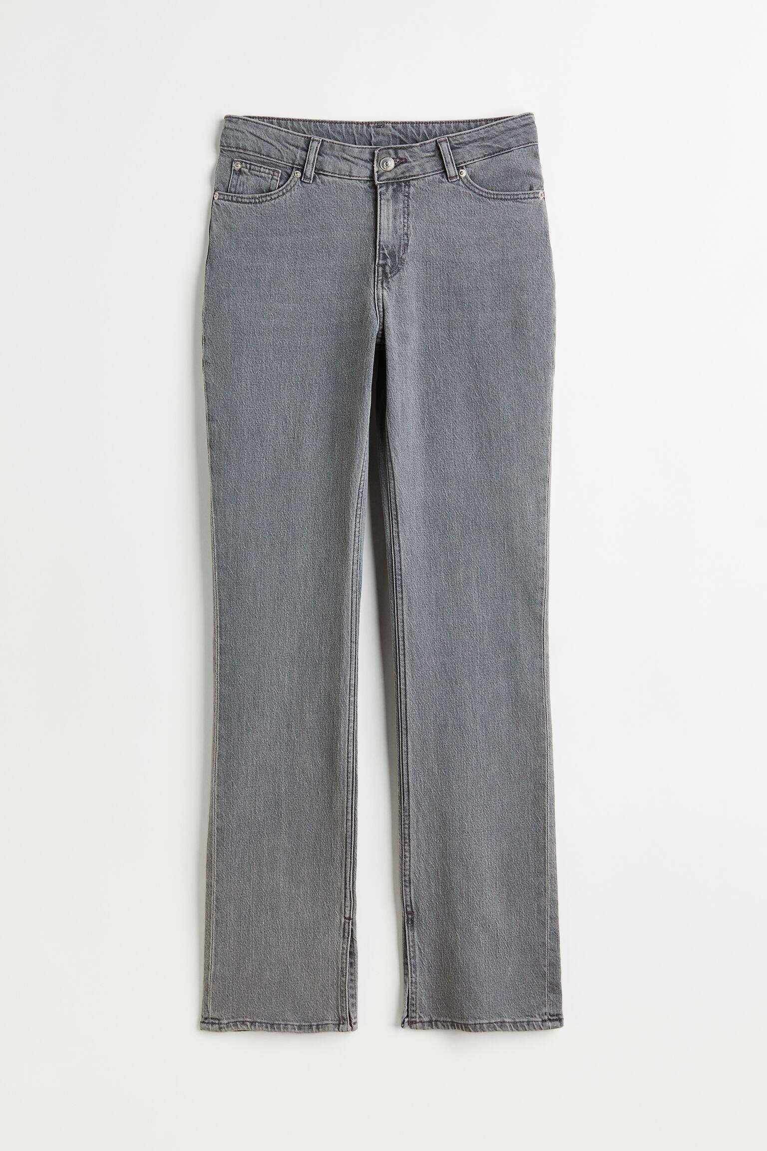 Bootcut High Jeans - Grey - 1