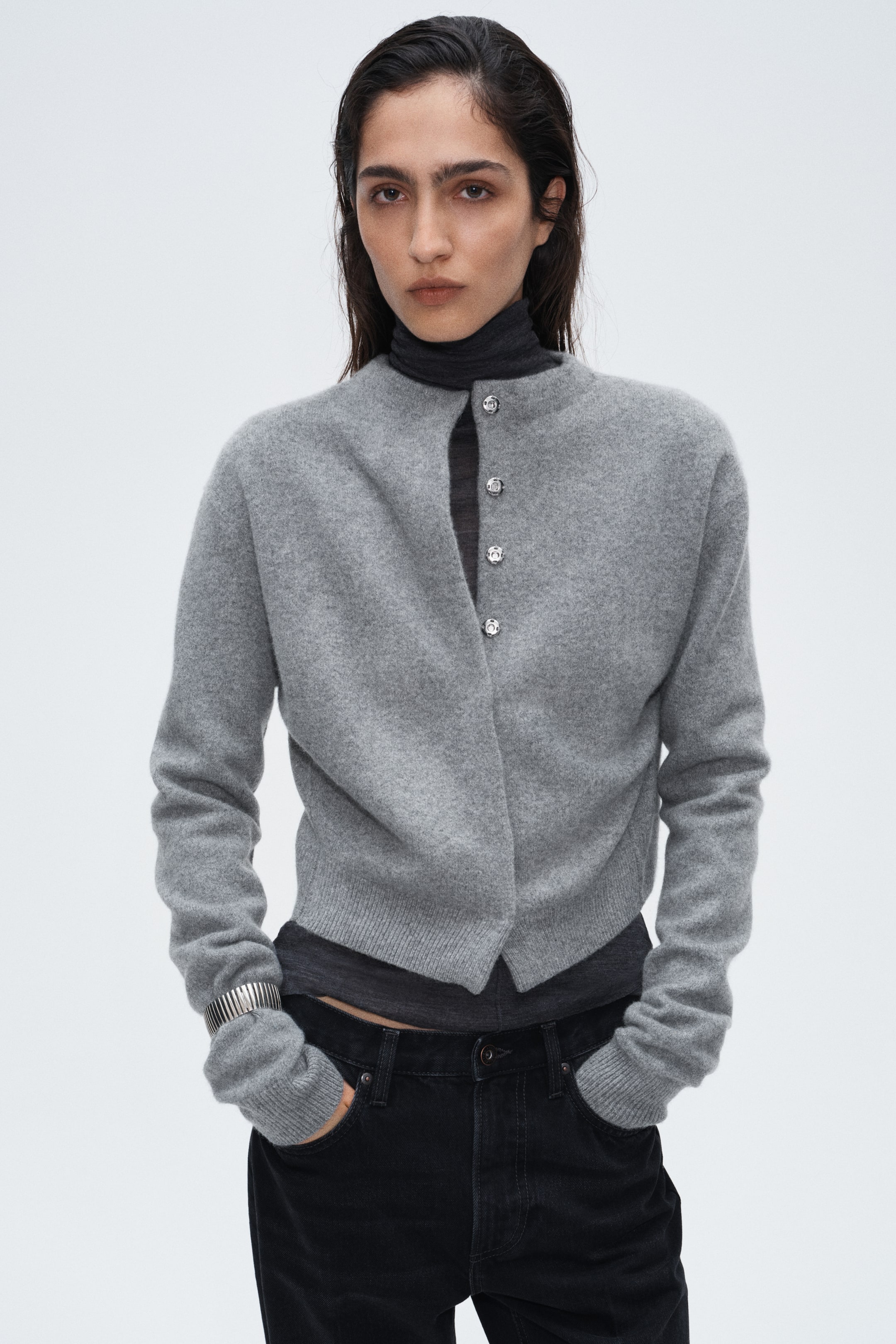 Wool-Blend Cardigan