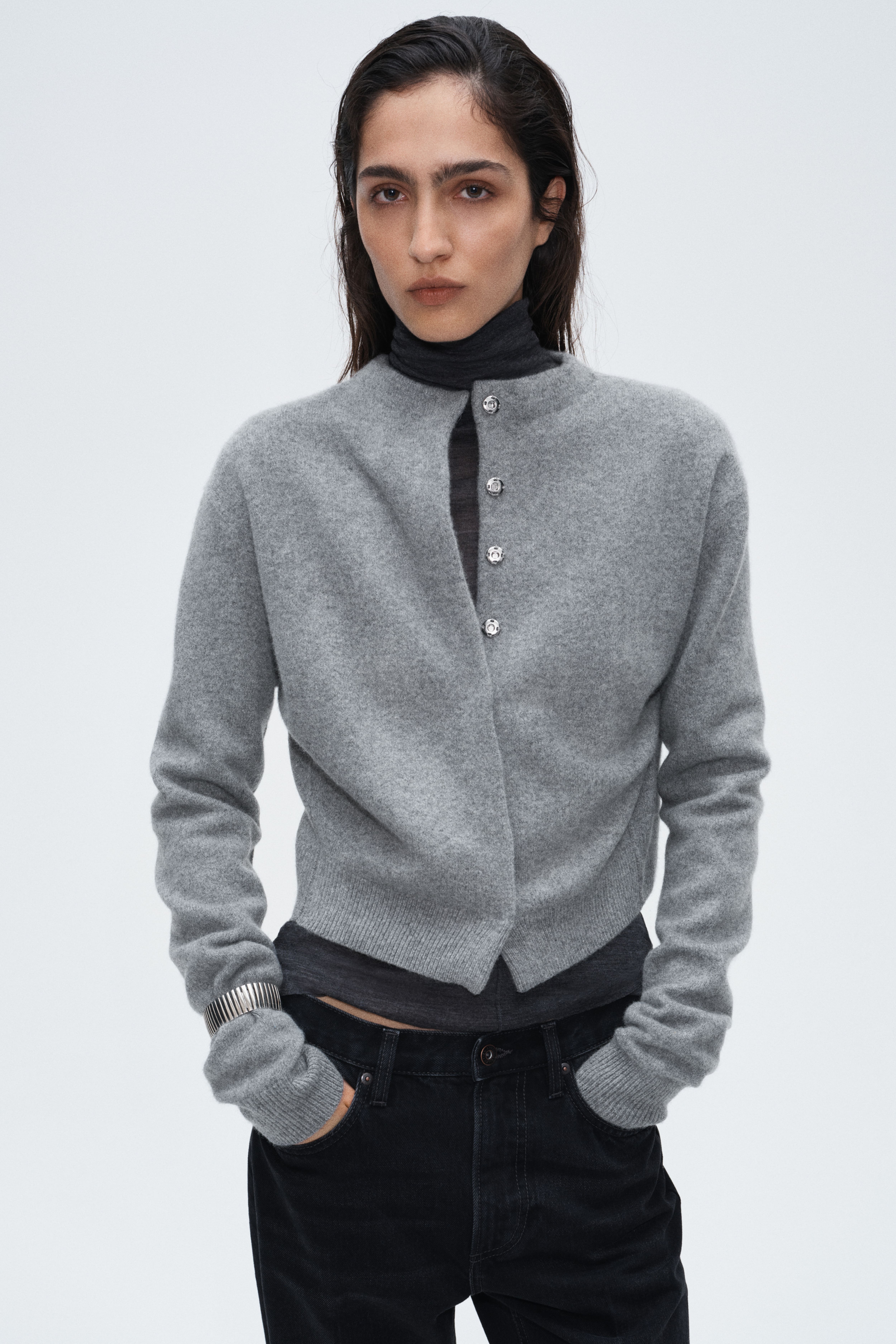 Wool-Blend Cardigan