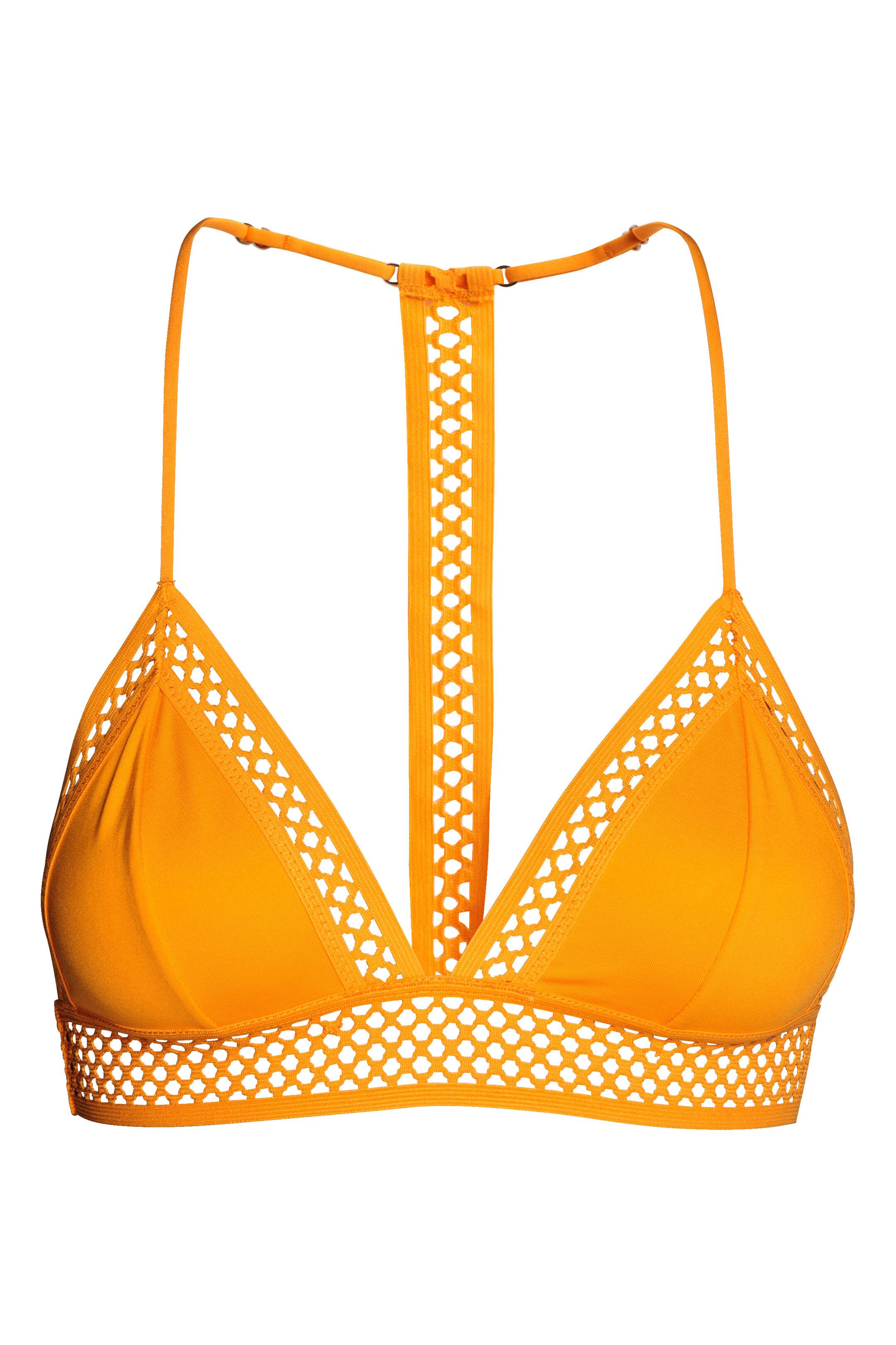 Agrandir l'image: Haut de maillot triangle - Jaune foncé - FEMME | H&M FR 1