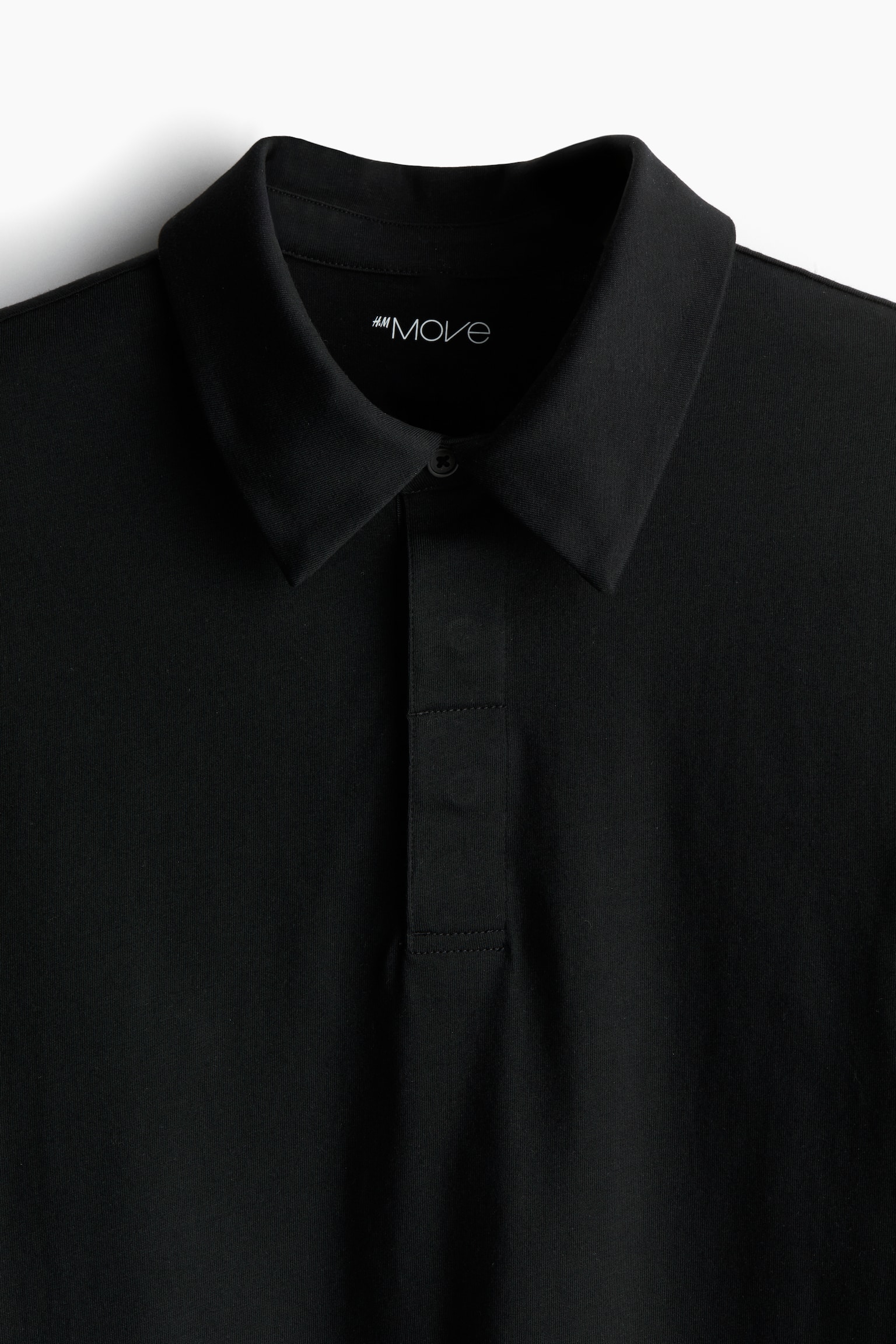 Loose Fit Activewear Polo Shirt In DryMove™ - Black - 7