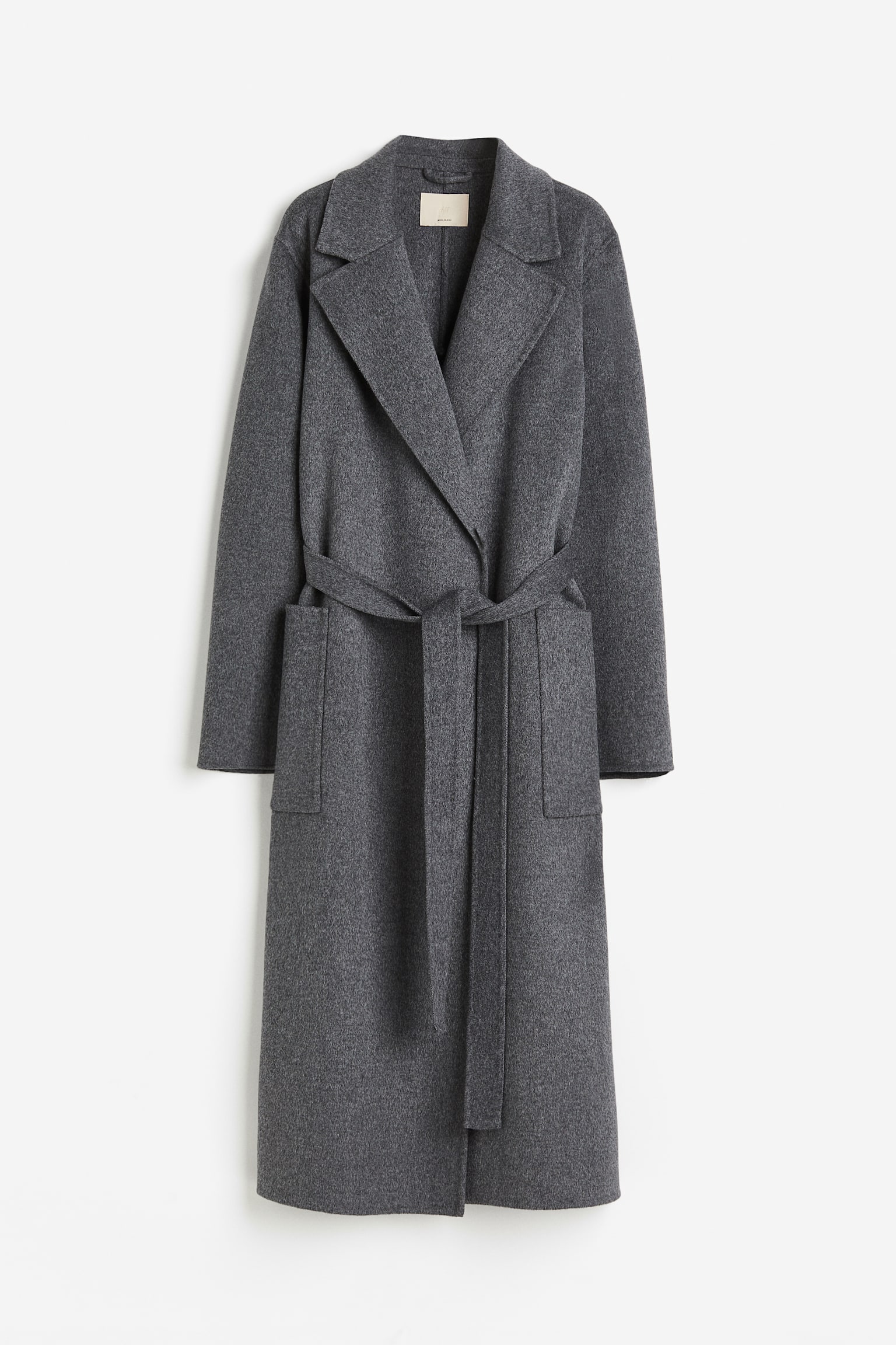 Wool Coat - Dark grey marle - 1