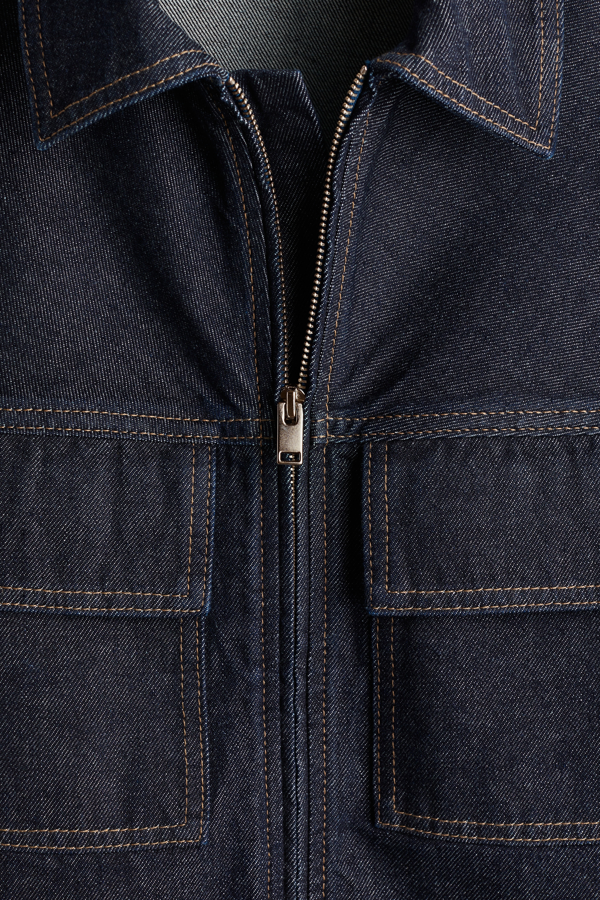 Denim Jacket - Dark denim blue - Ladies | H&M US