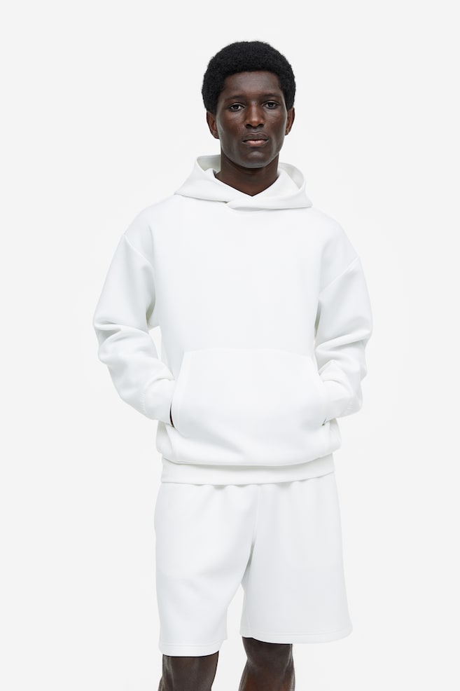 DryMove™ Sports hoodie - White/Grey marl/Develop - 1