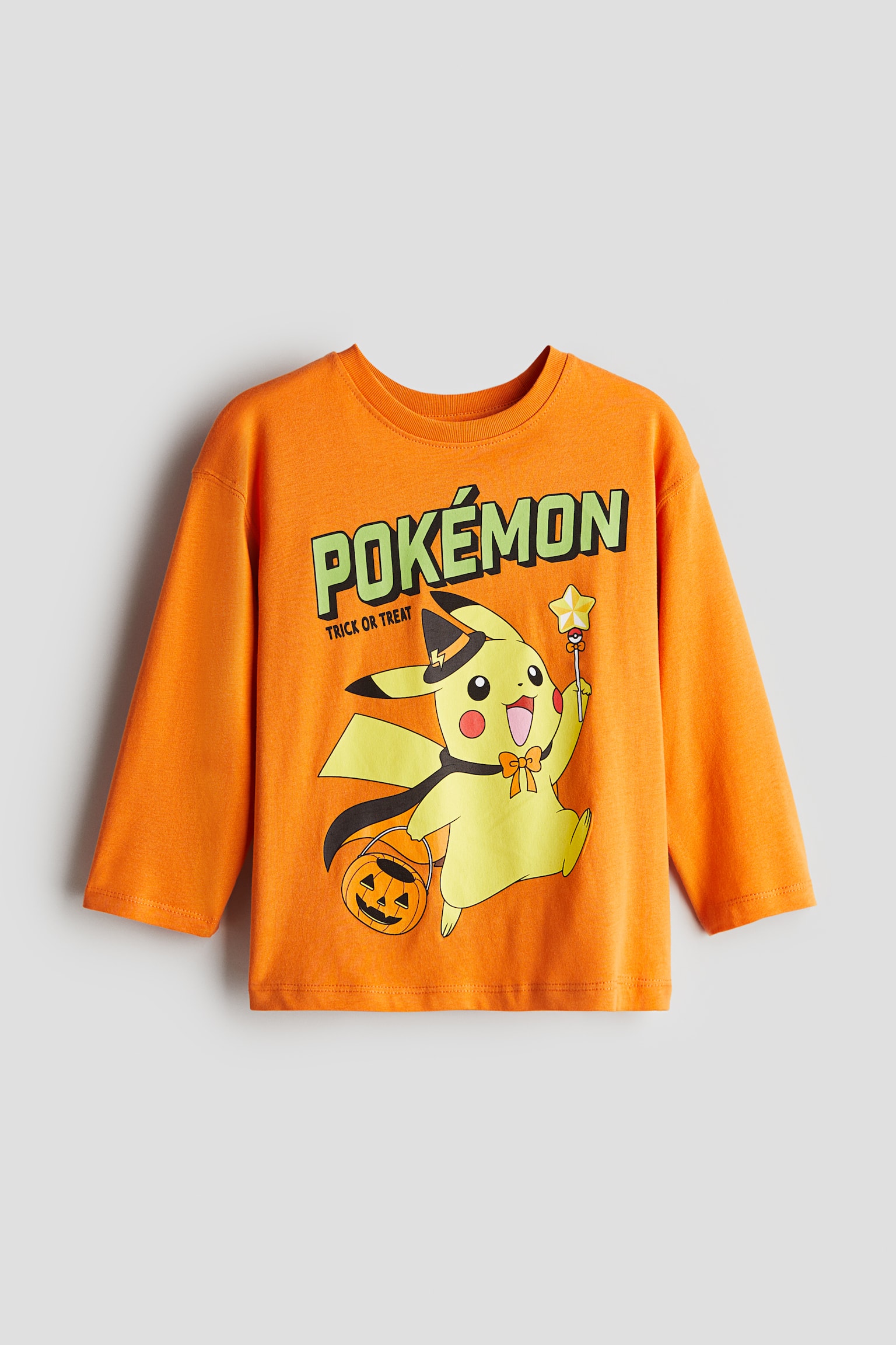 長袖Tシャツ - Orange/Pokémon/ブラック／スヌーピー/ホワイト／ポケモン/ホワイト／TMNT - 1