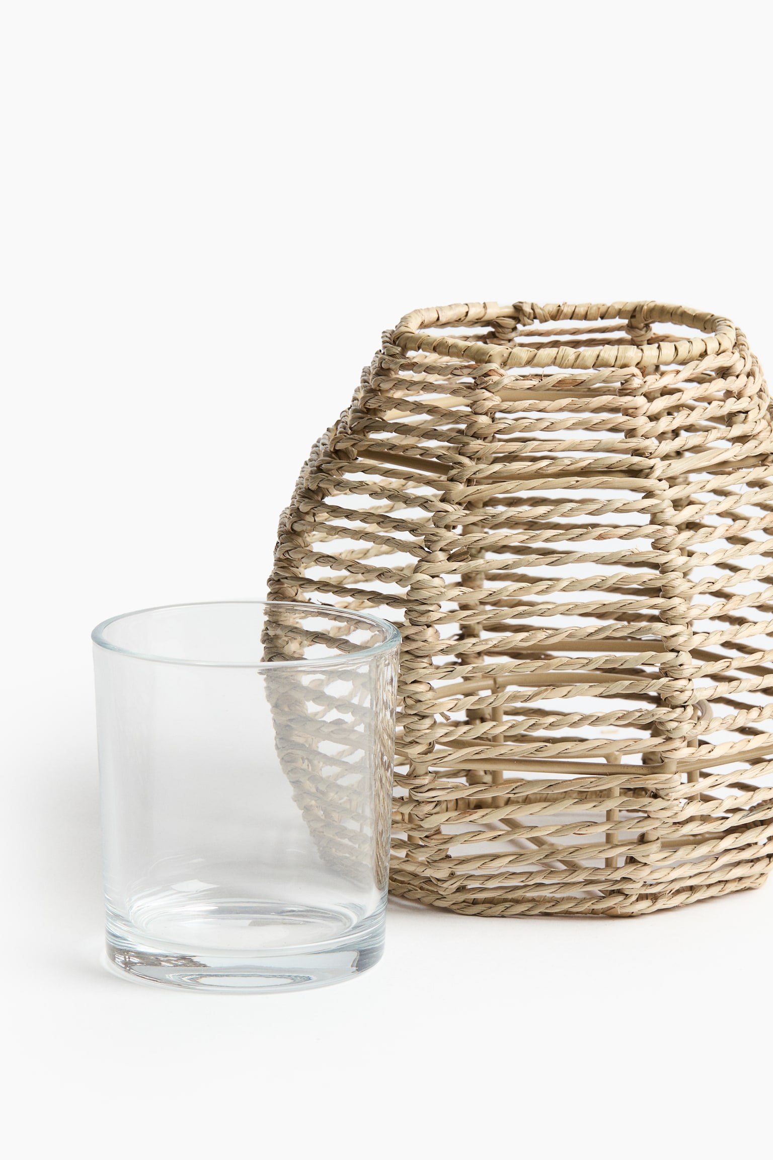 Seagrass tealight holder - Beige - 5