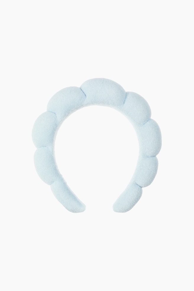 Bandeau beauté matelassé - Bleu clair/Noir/Jaune clair/vichy - 1