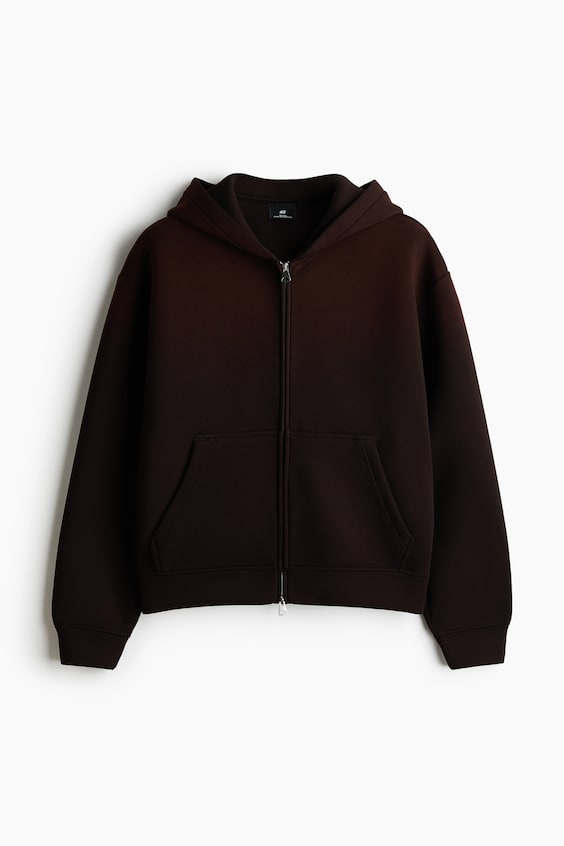 Мужские куртки H&M Relaxed-Fit Boxy Scuba Hooded Jacket