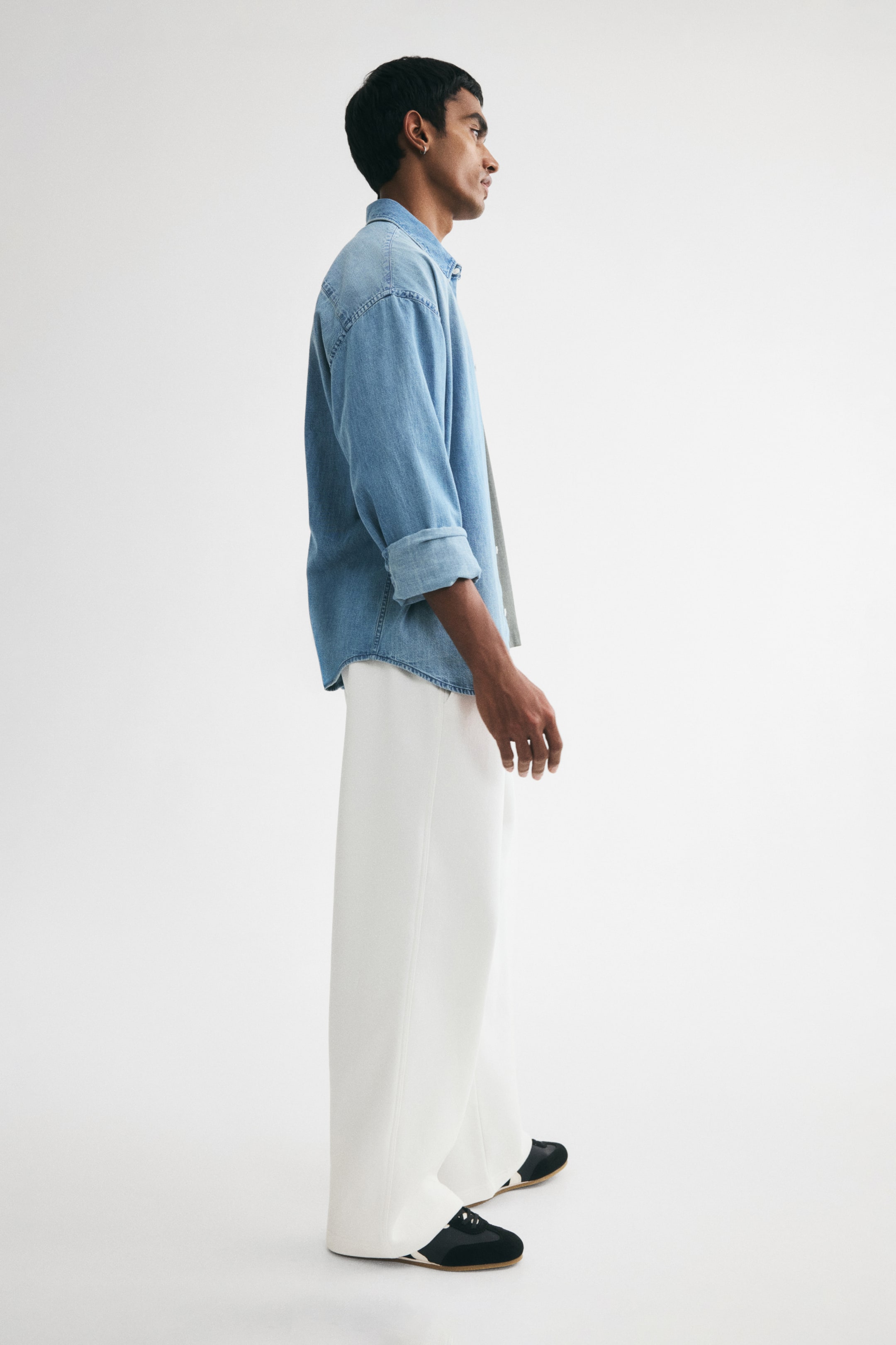 Pantalon en molleton ample