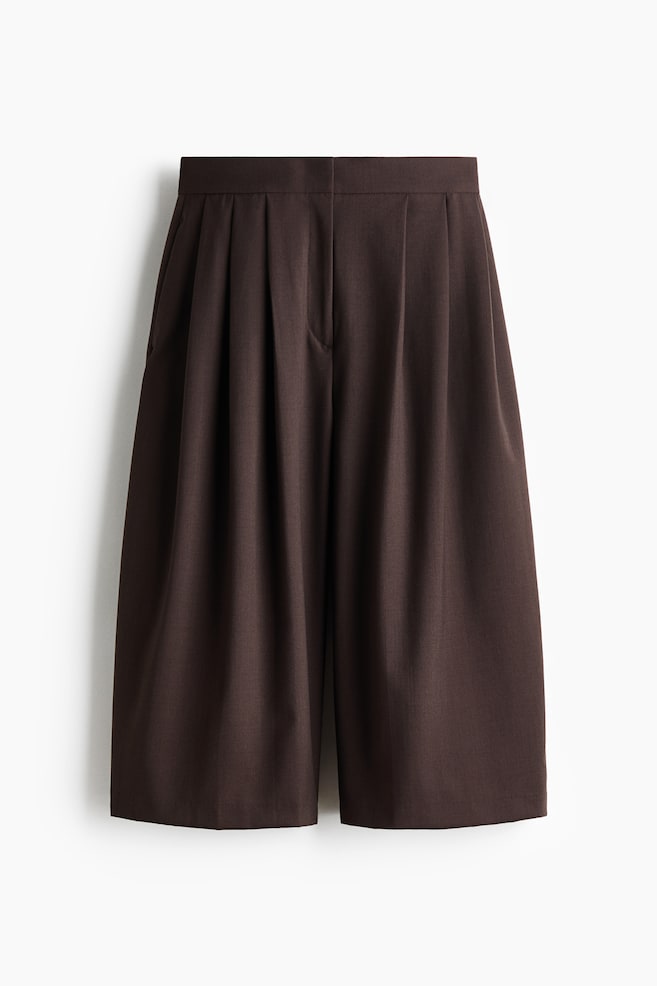 Weite Culotte - Dunkelbraun - 1