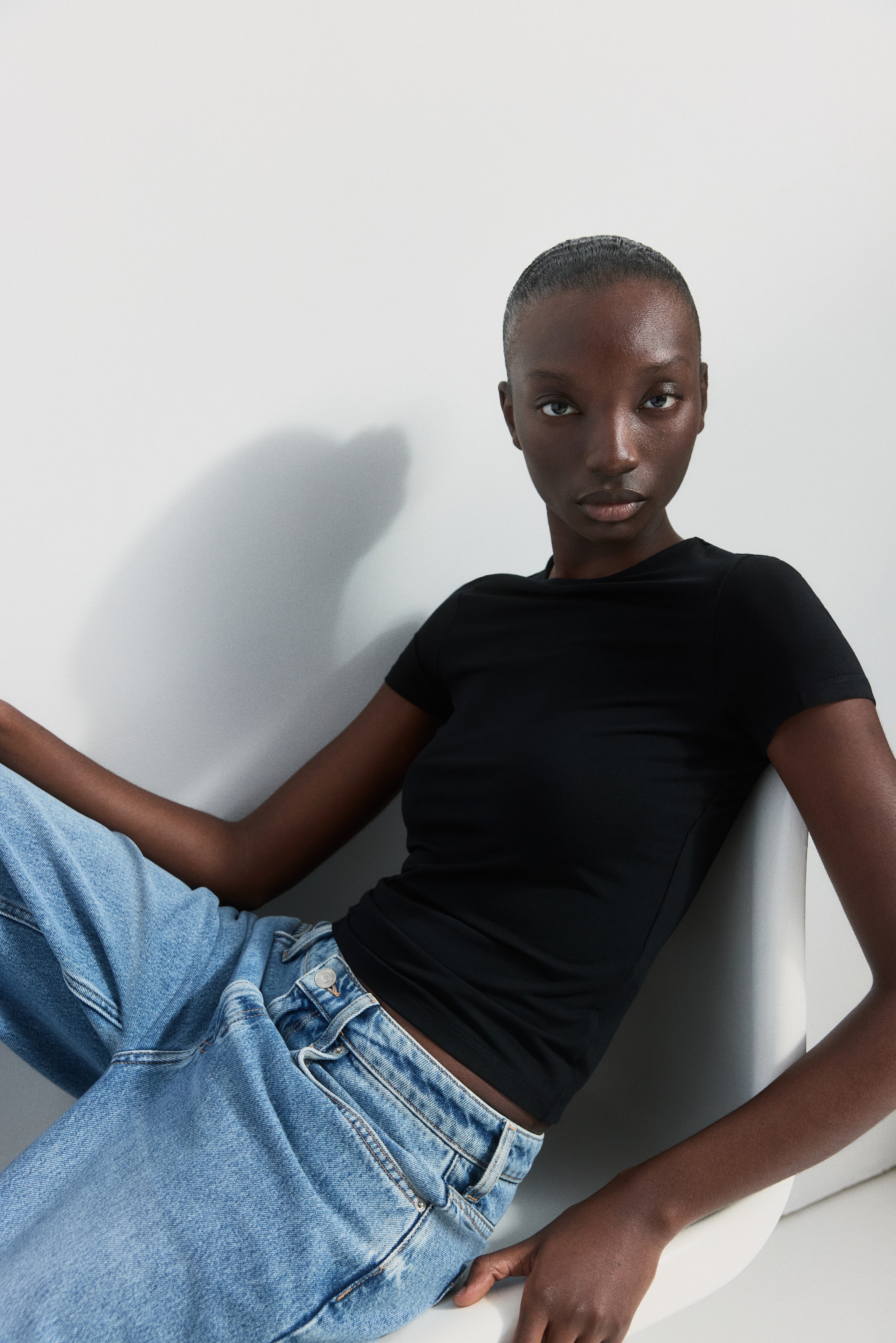 Fitted Viscose T-Shirt