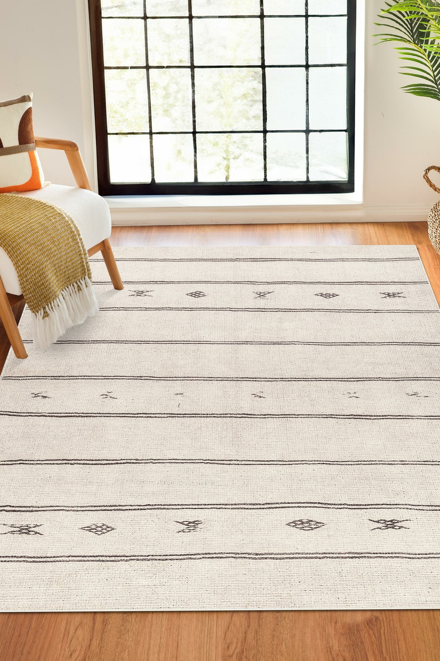 Becki Owens X Livabliss Global Scandi Area Rug - Beige