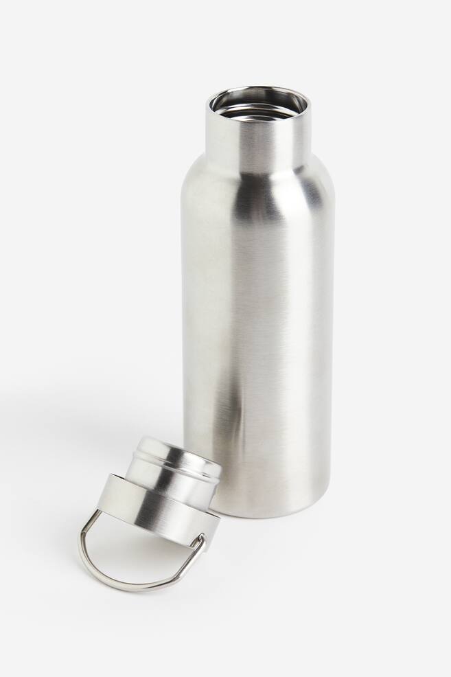 Trinkflasche aus Edelstahl - Silberfarben - 4