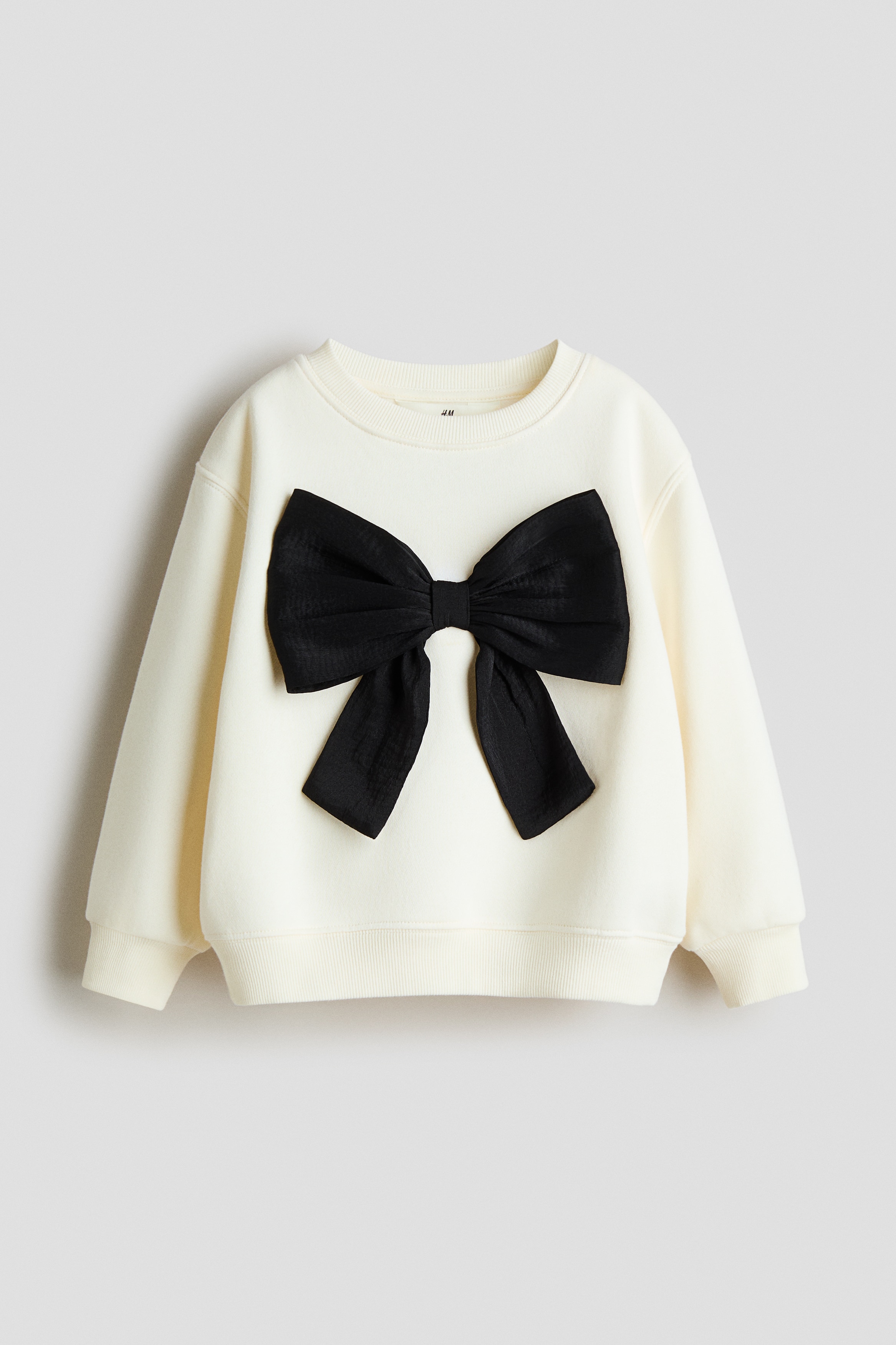 Bow-detail sweatshirt - White/Bow