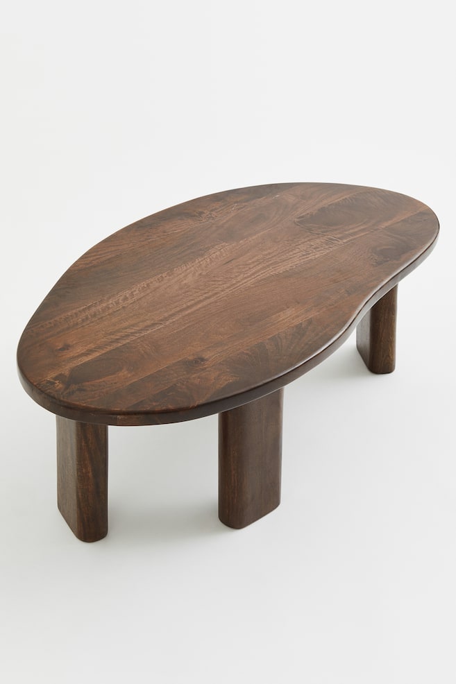 Mango wood coffee table - Dark brown - 4